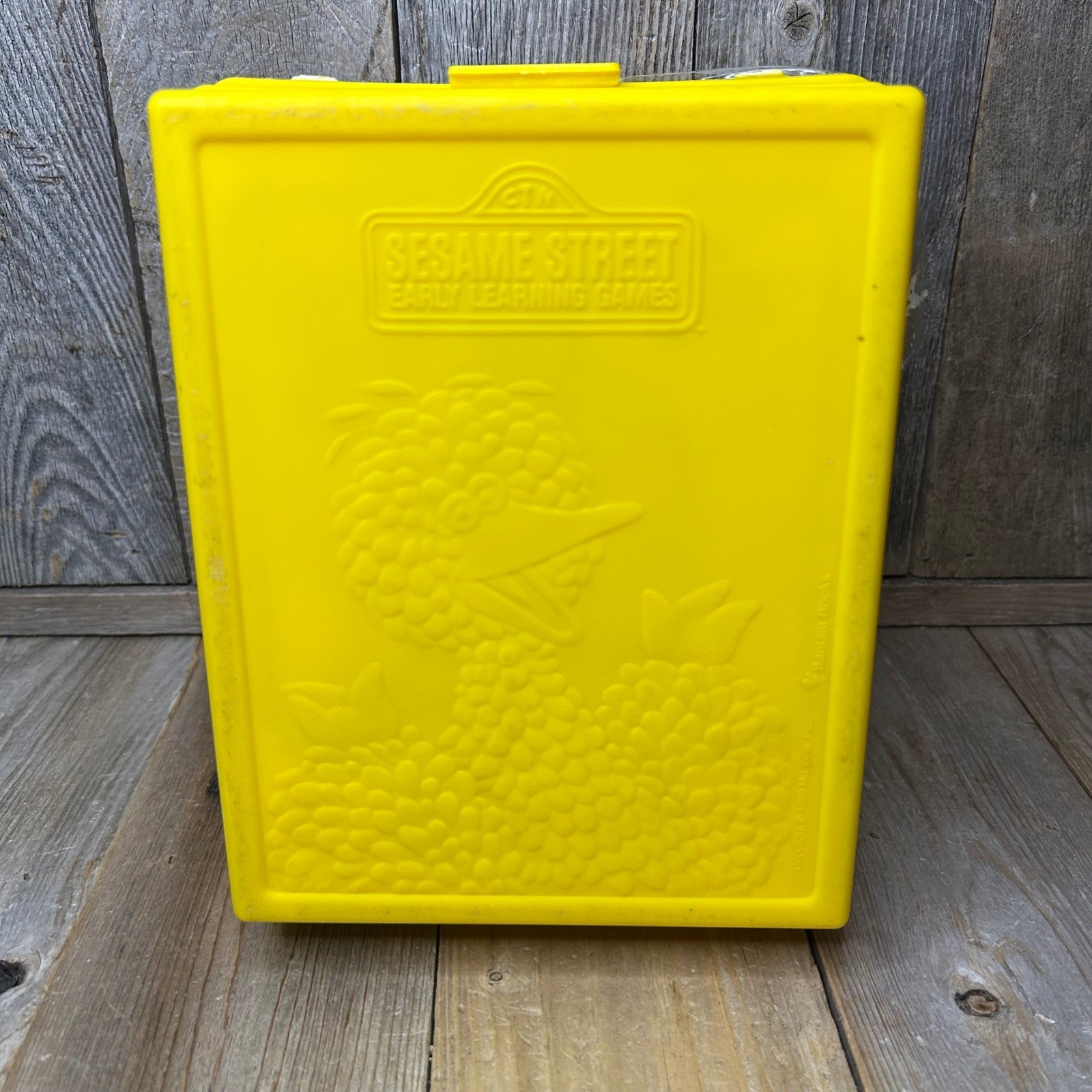 Vintage 1989 Sesame Street Early Learning Games Card Set Muppets Yellow Case CTW