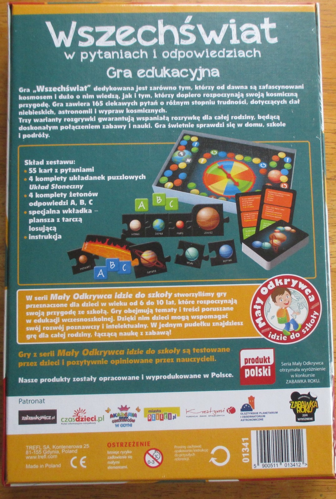 TREFL EDUCATIONAL GAME . NEW IN BOX. (POLISH)