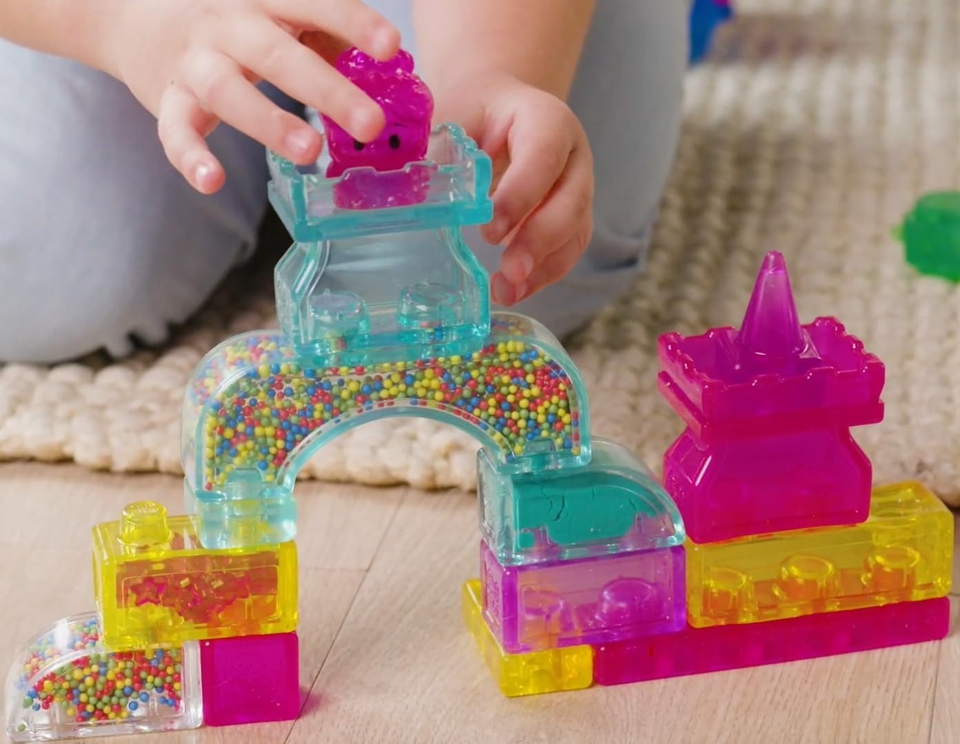 Jelly Blox Classic Castle Set – Includes 45 Pieces Toddler & Preschool Building