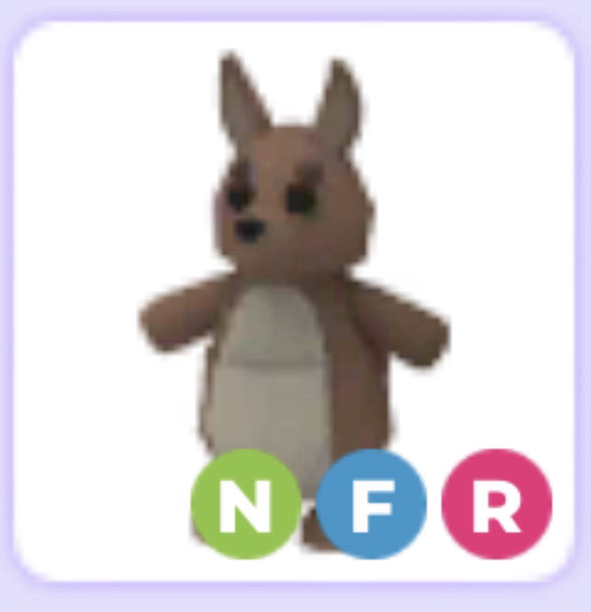 Virtual Item Neon Fly Ride NFR Kangaroo❤️ Adopt Me Pet