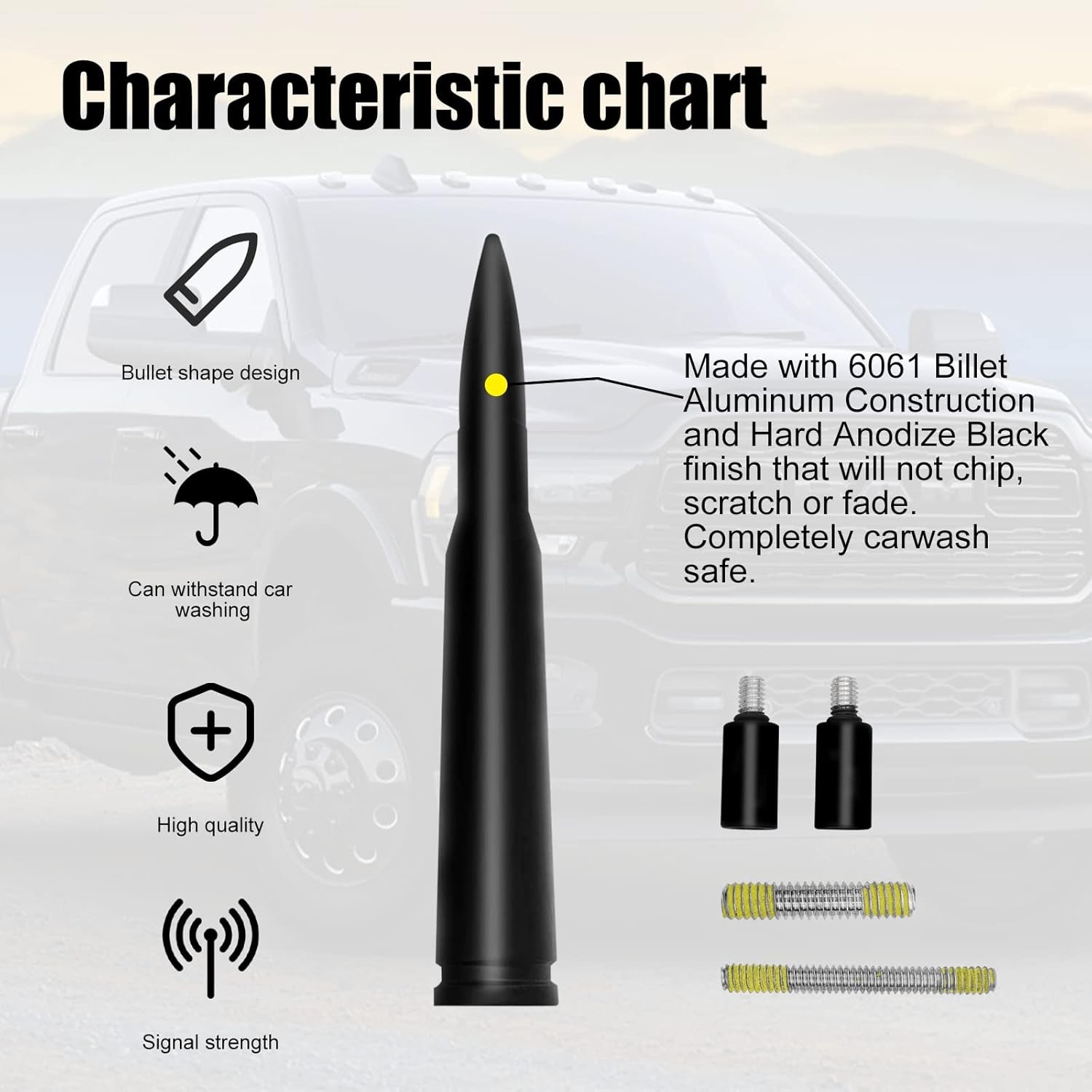 Car Antenna Compatible with Ford F150 F250 F350 Super Duty Ford Mustang Raptor T