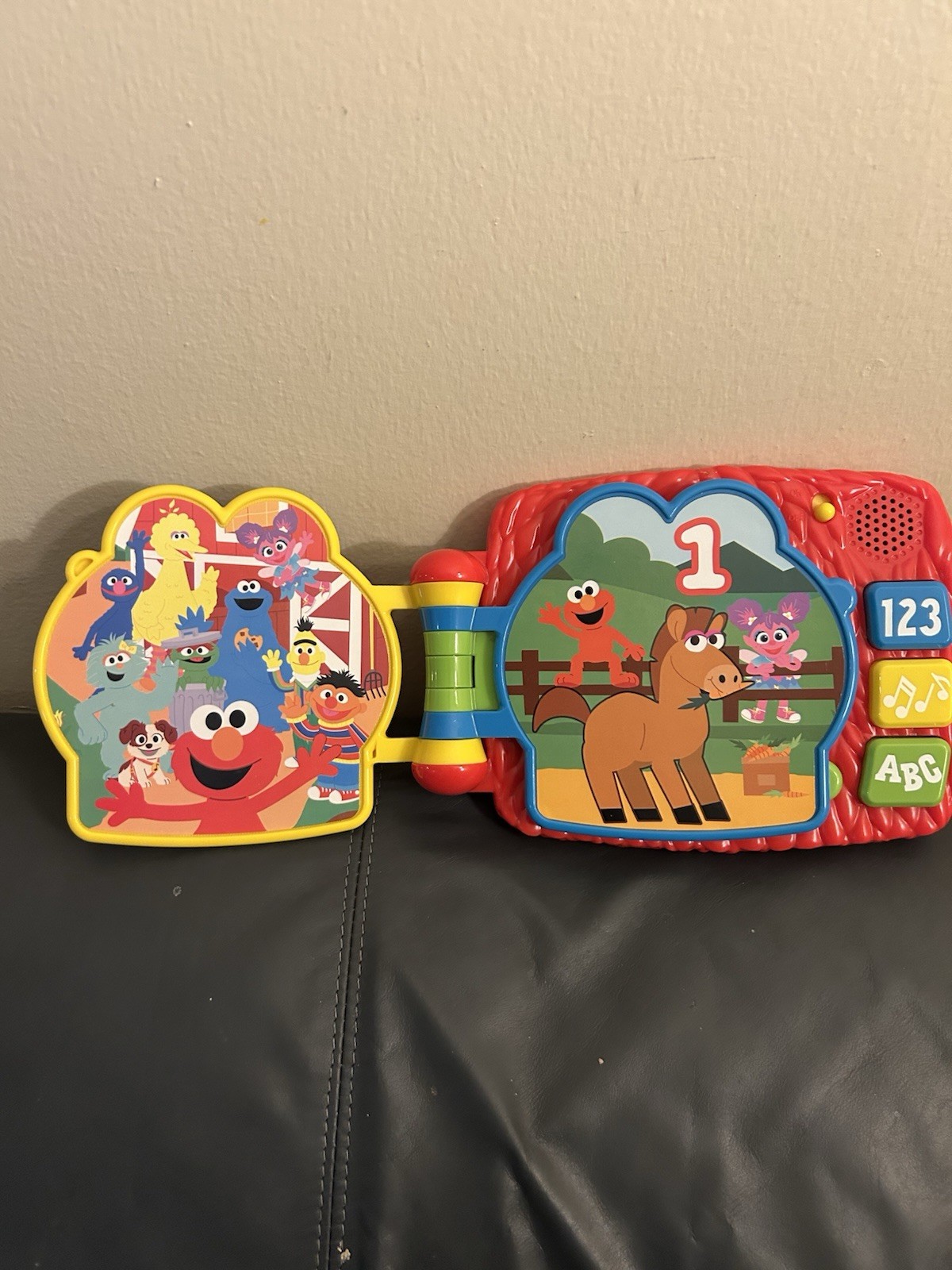 Sesame Street Elmo Goes to the Farm Interactive Musical Toy Book Letters/Numbers