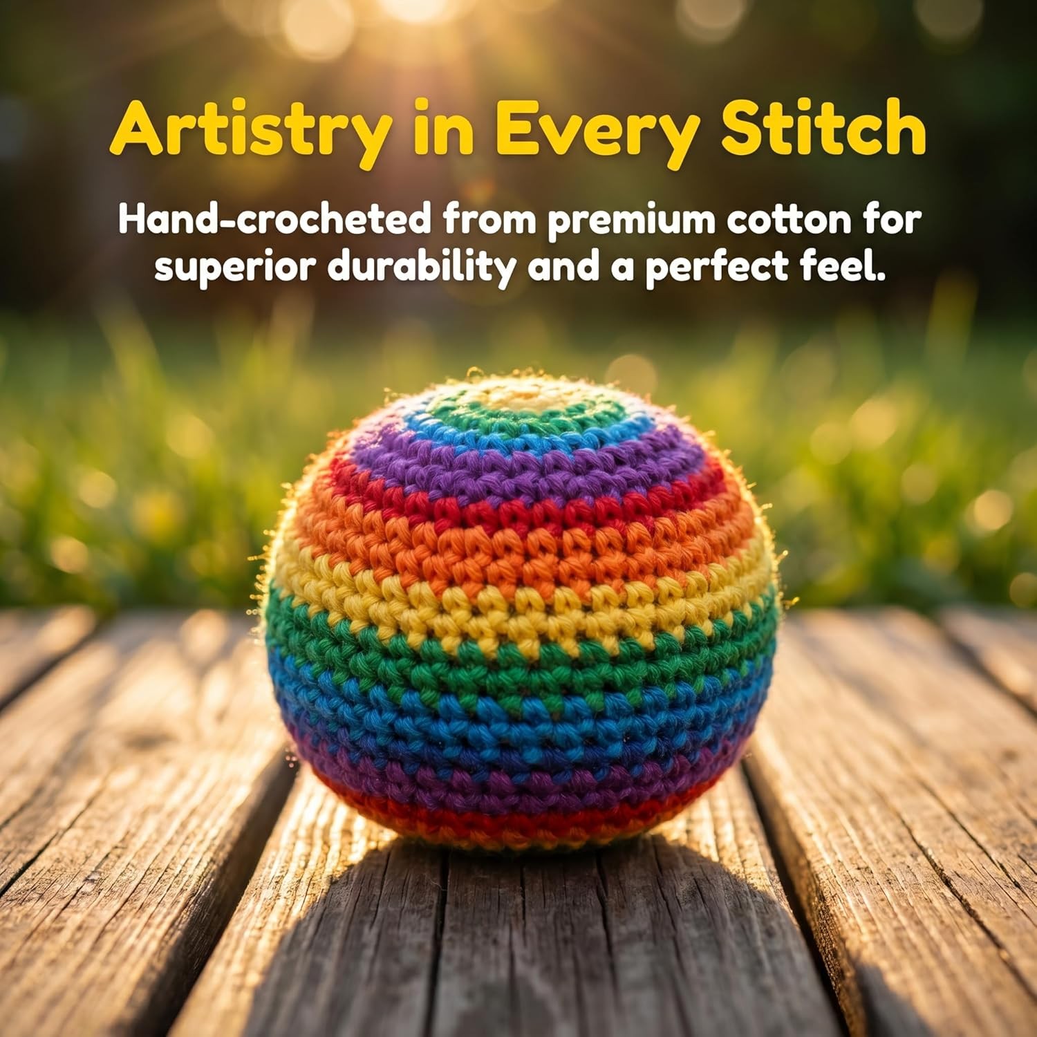 6/12/18pcs Knitted Footbags Set,2026 Upgraded Sand Hacky Sack,for Adults & Kids