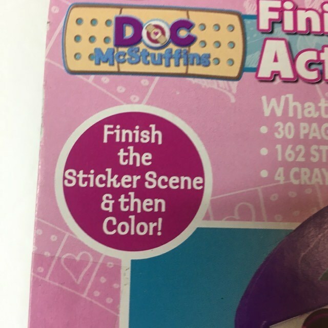 New Vintage Tara Toy Doc McStuffins Finish The Scene Activity Pad NEW FREE SHIP