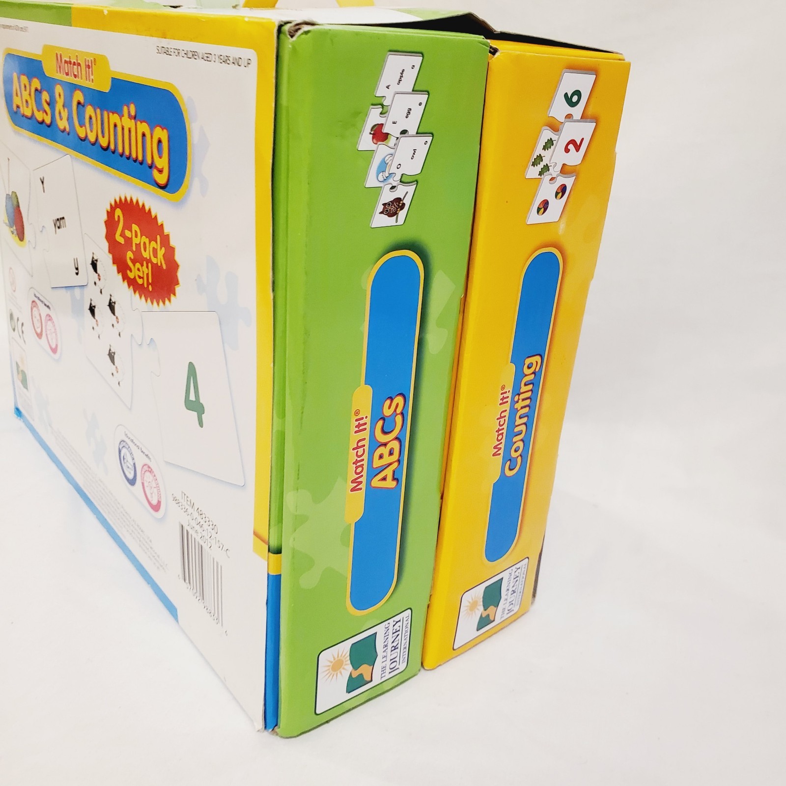 Match It! ABCs & Counting Box Set 26 pc and 30 pc Puzzle Sets Math Reading Skill
