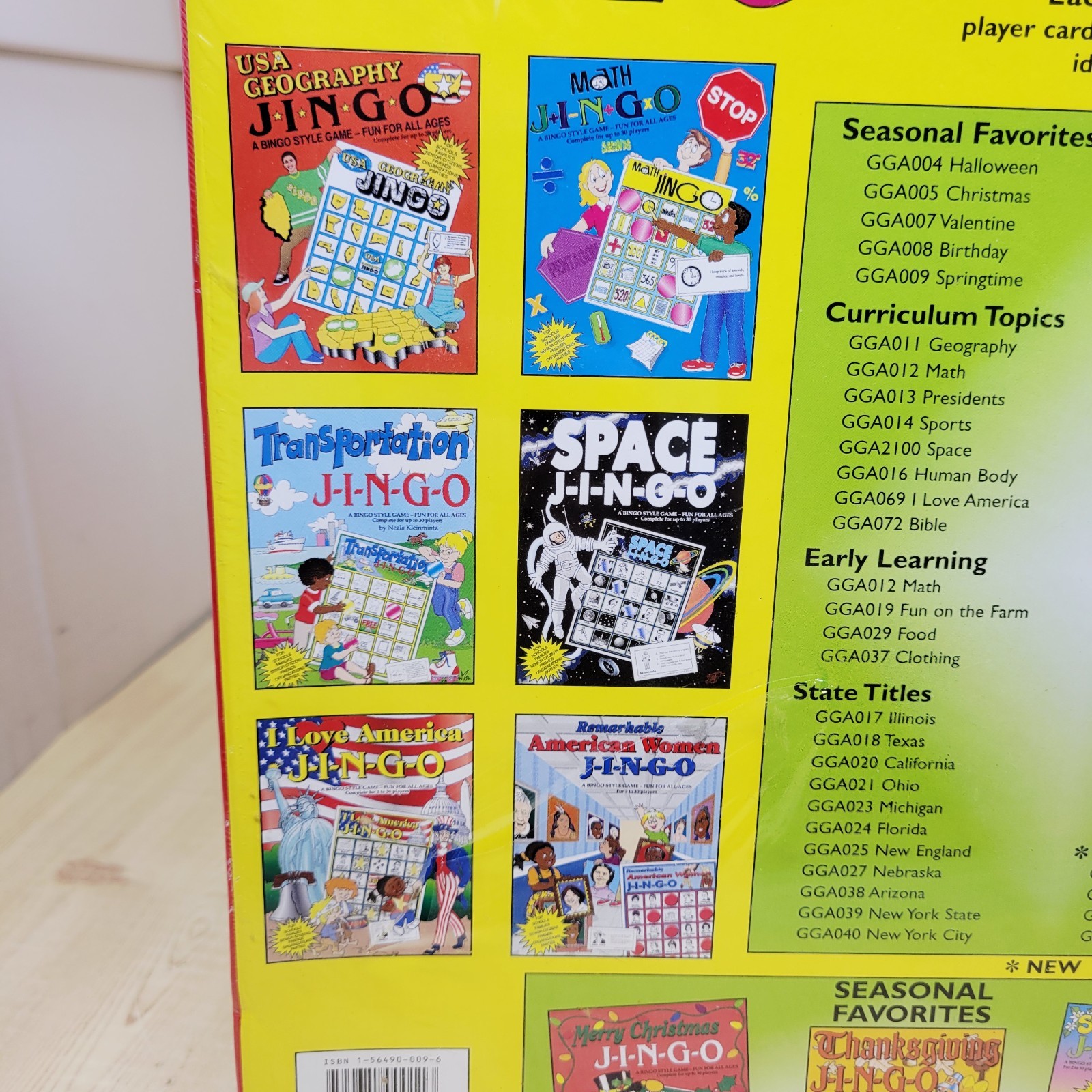 USA Geography Jingo Bingo Game NEW SEALED Minor Damage to Packaging