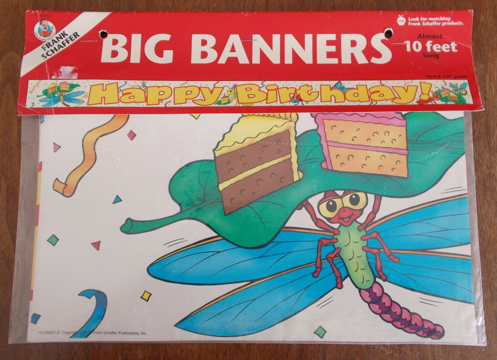 FRANK SCHAFFER BIG BANNERS HAPPY BIRTHDAY 10 FEET LONG