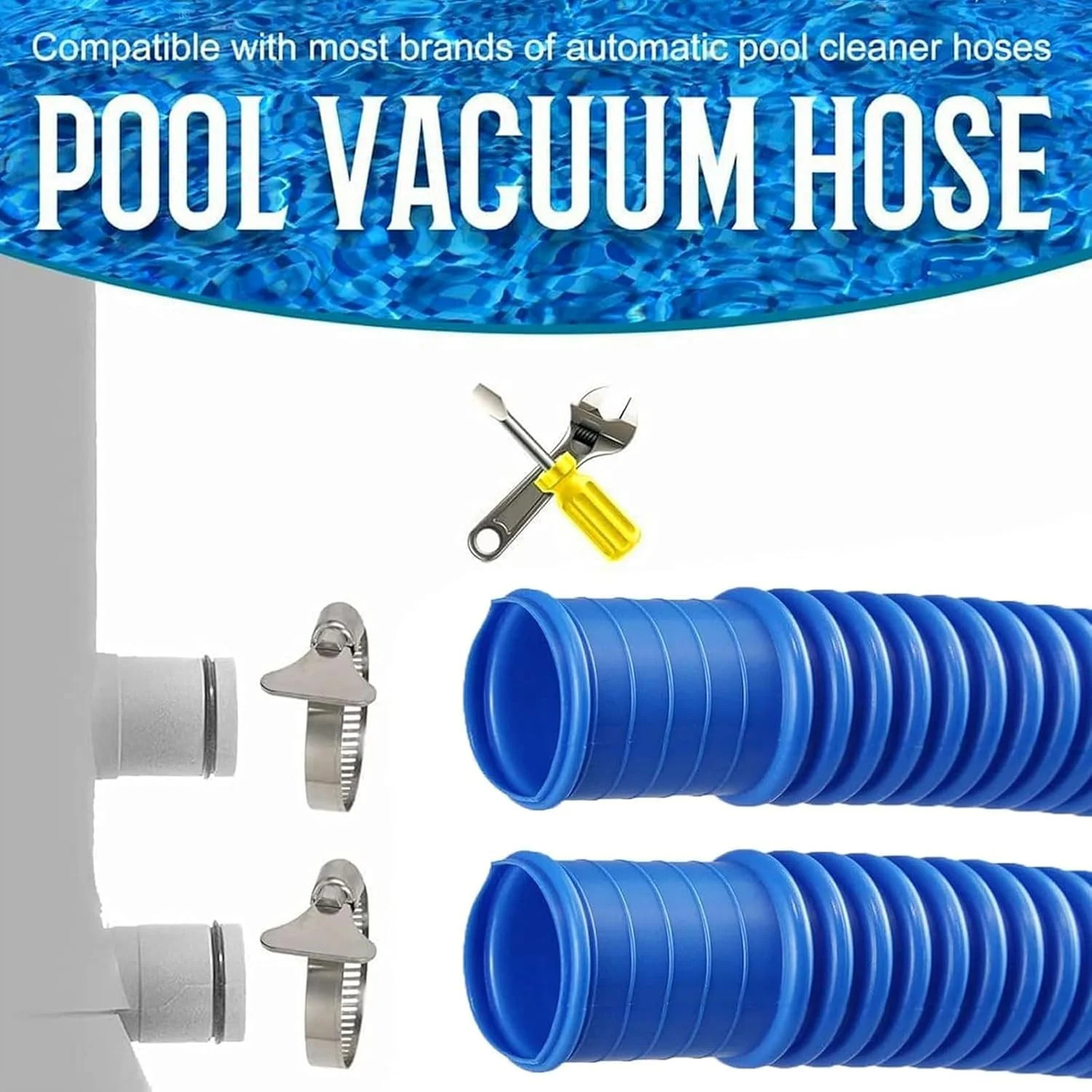 Pool Hose Replacement 1-1/4-Inch for Above Ground Pools – 1.25″*59″ Diameter Poo