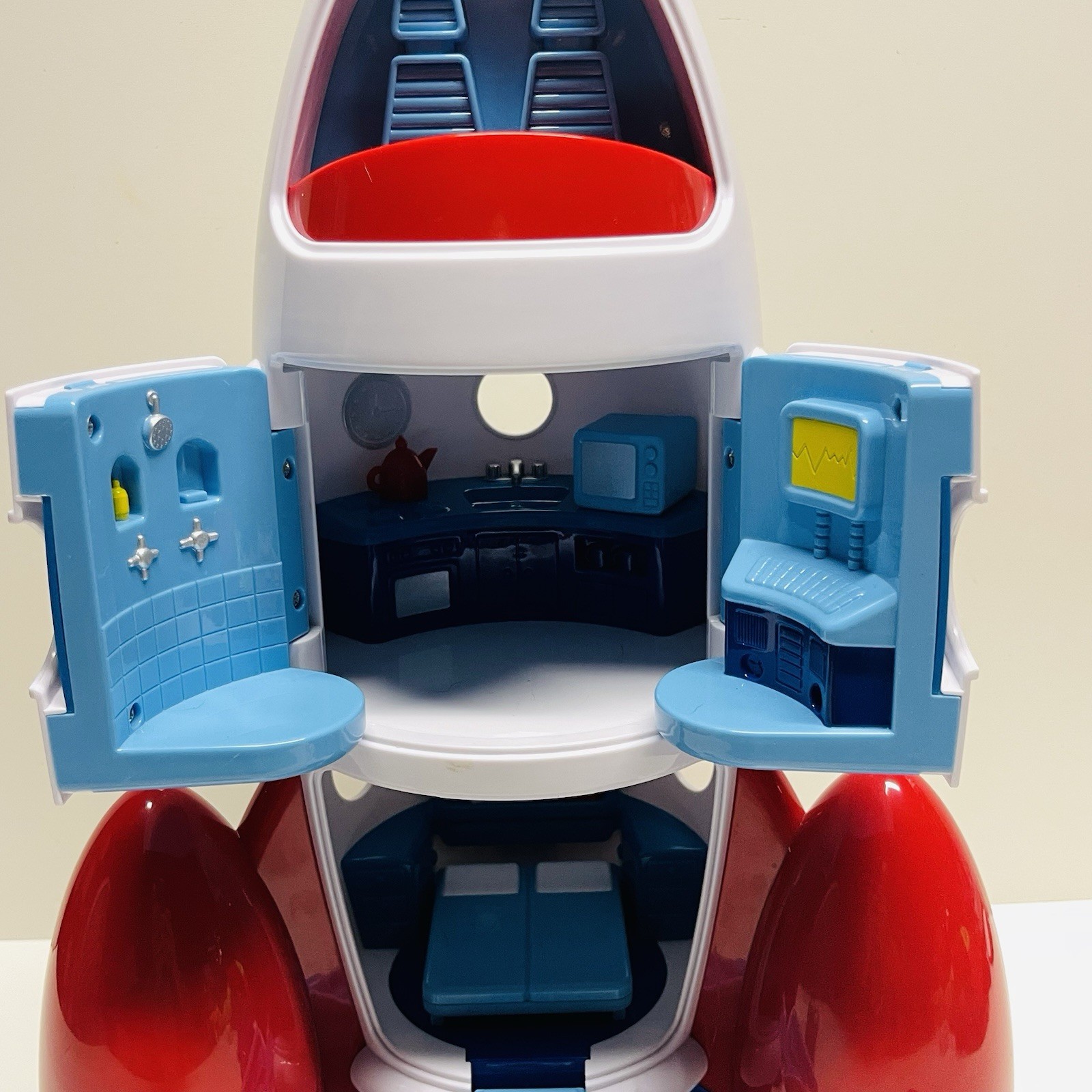 Lakeshore Learn & Play Explore Rocket Space Ship Toy w/ 2 Astronauts And Rover