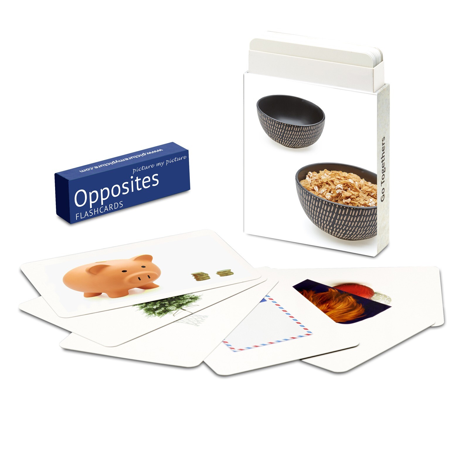 Opposites Flash Cards | 40 Language Development Educational Photo Cards |