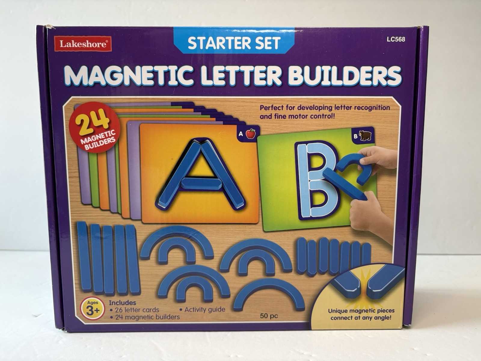 Lakeshore Magnetic Letter Builders Starter Set LC568 Complete W/ Activity Guide