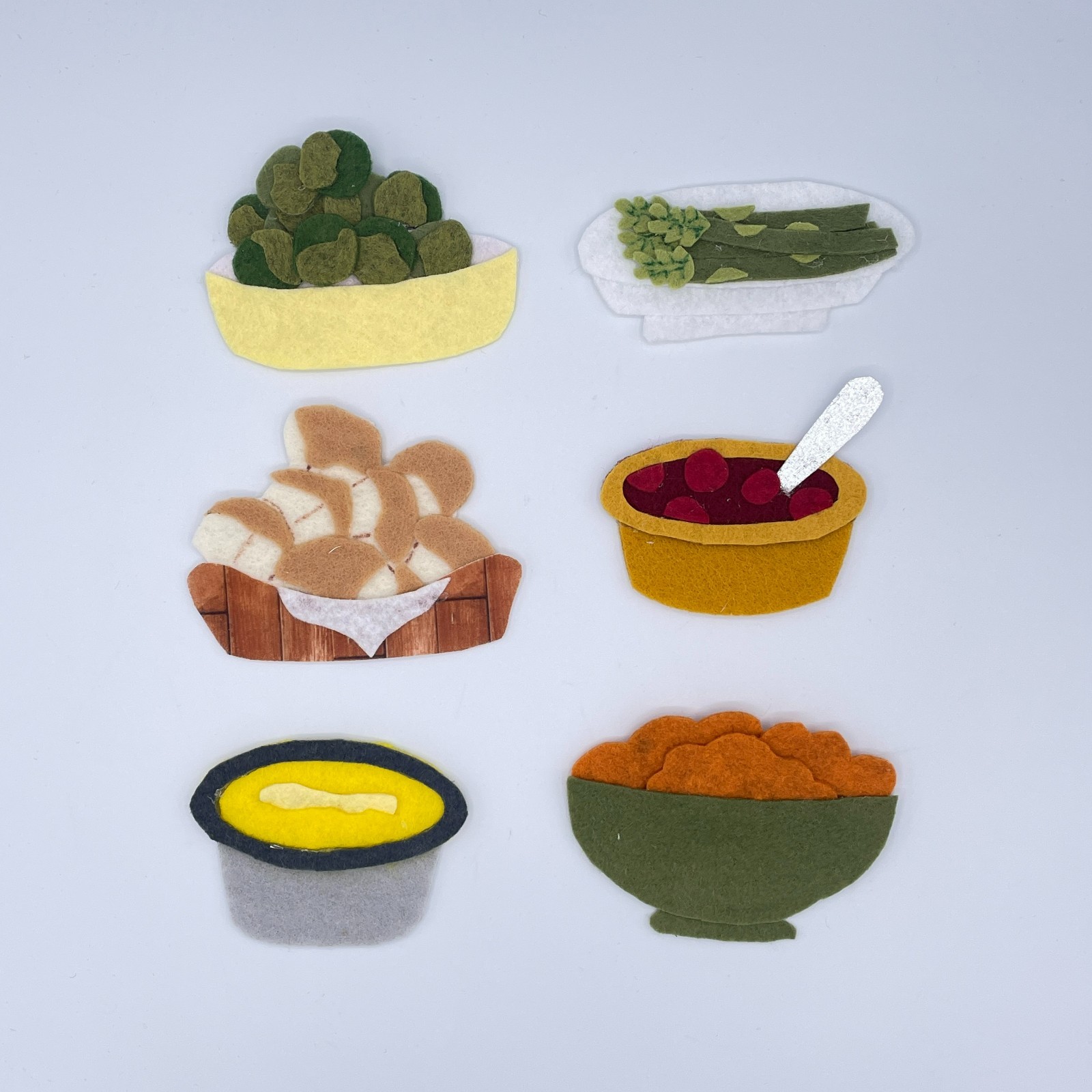 Thanksgiving Dinner Felt Story Set for Felt or Flannel Board Play
