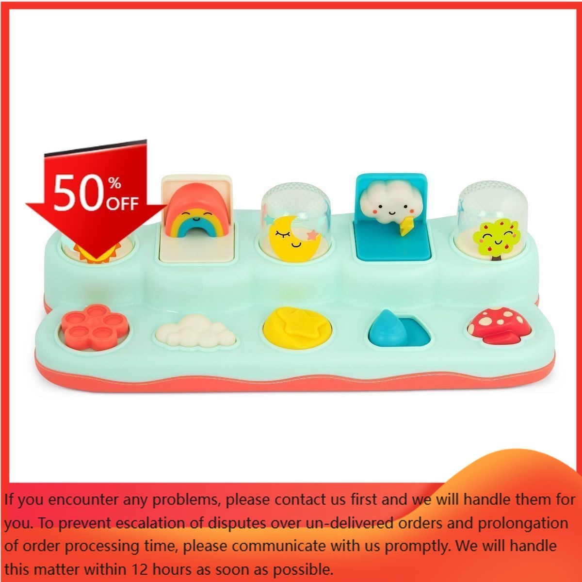 B. toys – Interactive Toy – Pop-Up Buddies: Educational Baby & Toddler Toy