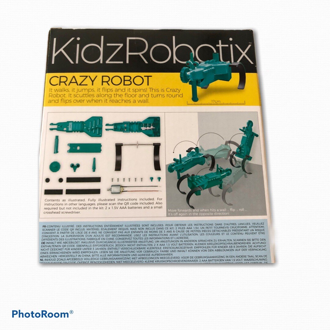 4M Kidz Robotix Crazy Robot Kit – Learning & Education Steam Powered Kids New