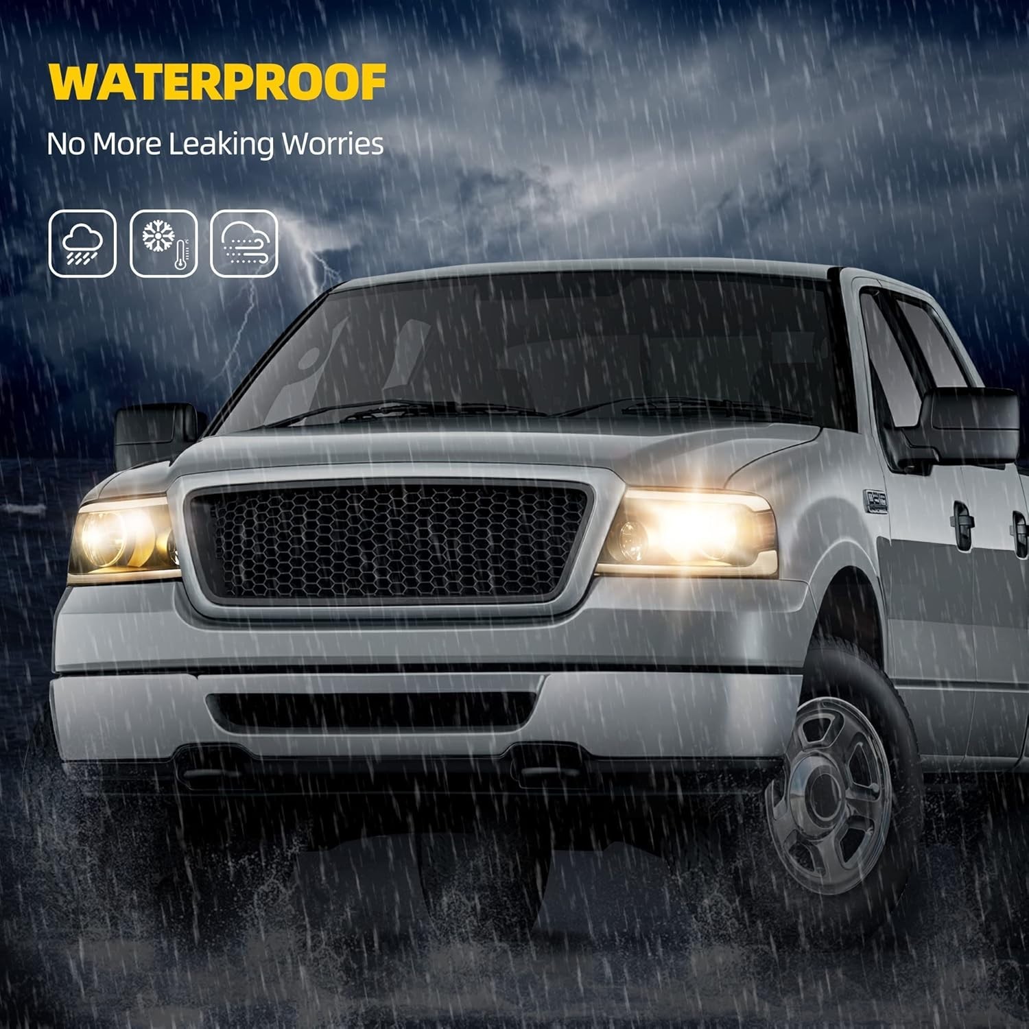 Headlights Assembly Compatible with 2004 2005 2006 2007 2008 Ford F-150 Headlam