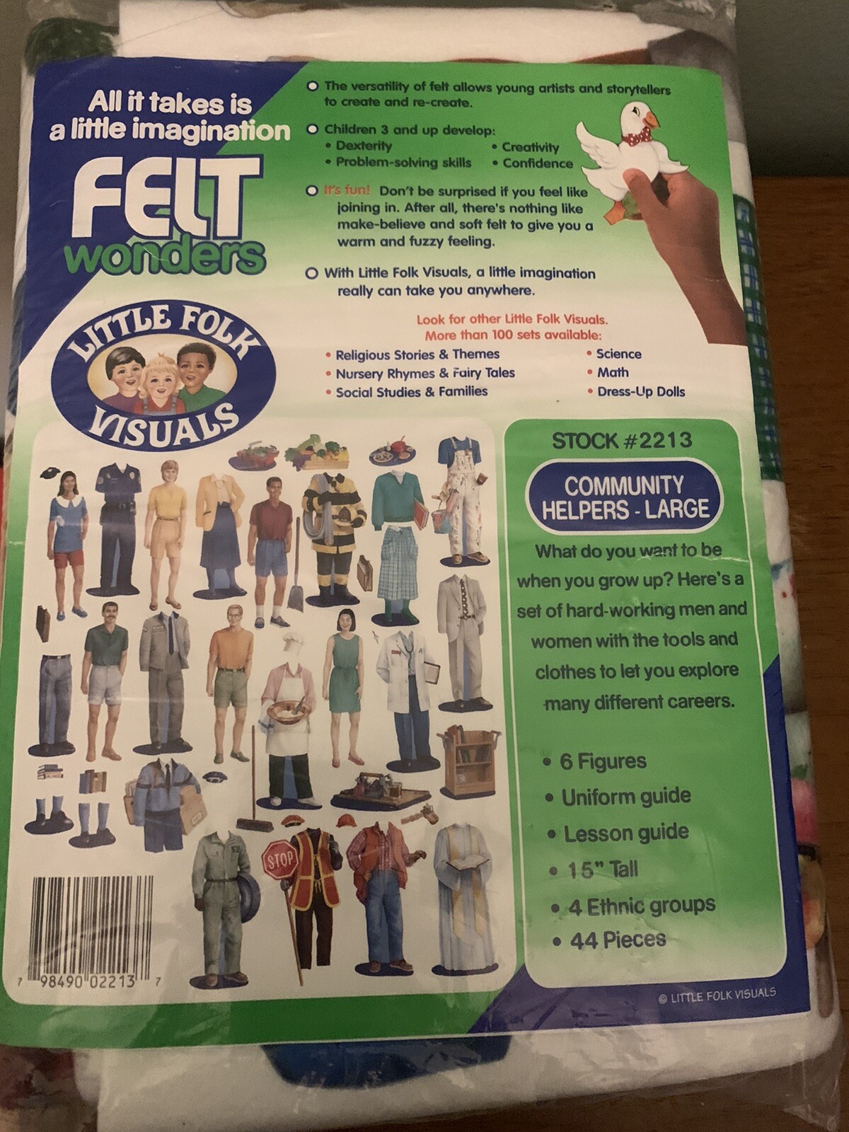Little Folk Visuals~~Felt Wonders~~Uncut~~Community Helpers Large 2213