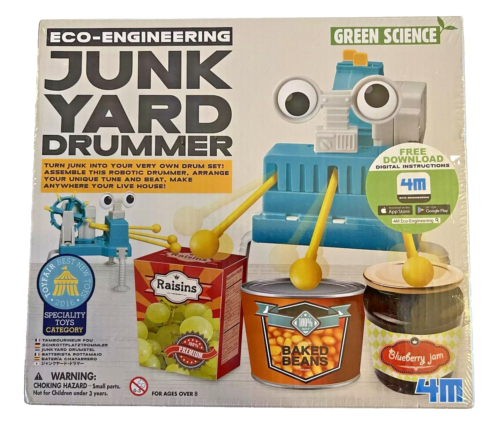 NEW Junk Yard Drummer Eco-Engineering Educational Toy Green Science Best New Toy