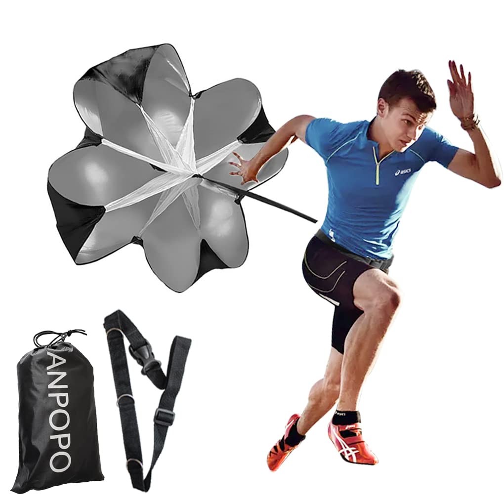 Resistance Speed Chute Bfsmile 56 Inch Running Parachute with Bag