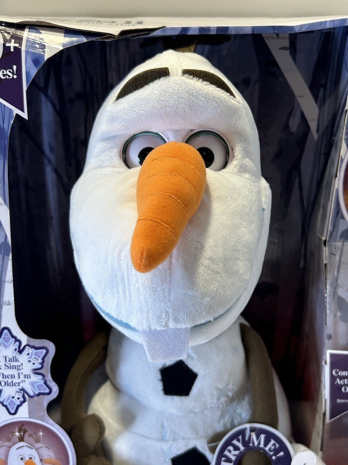 Disney Frozen 2 Follow Me Friend Olaf Sings Talks Head Moves – NRFB NIB RARE HTF