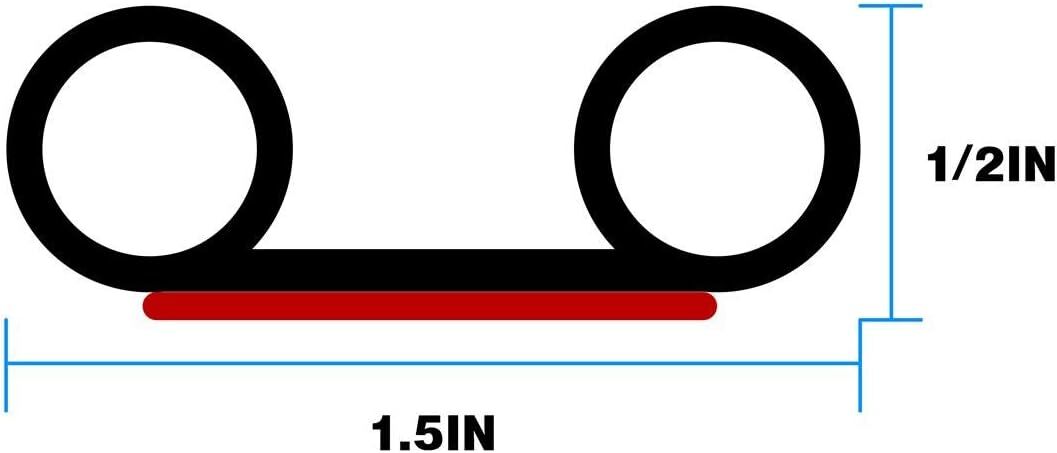 MYFAMIREA 24.5Ft Adhesive Tailgate Seal fits Pickups, Truck, Auto Car, Keep Kit