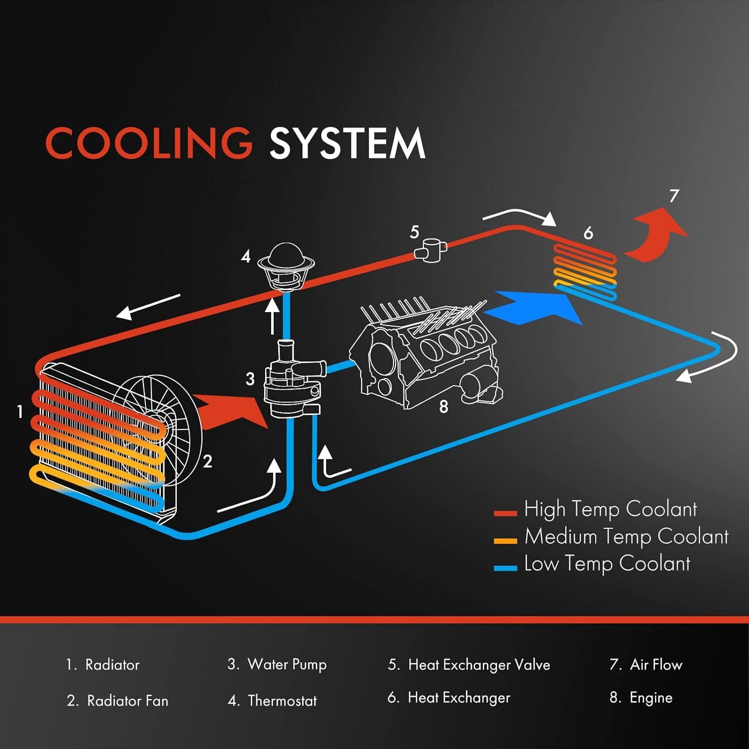 APM Engine Coolant Radiator Assembly with Transmission Oil Cooler –