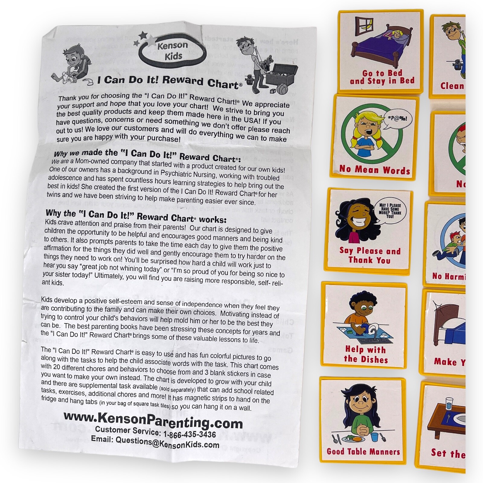 chore behavior chart “I Can Do It!” My Daily Checklist, reward incentive tiles