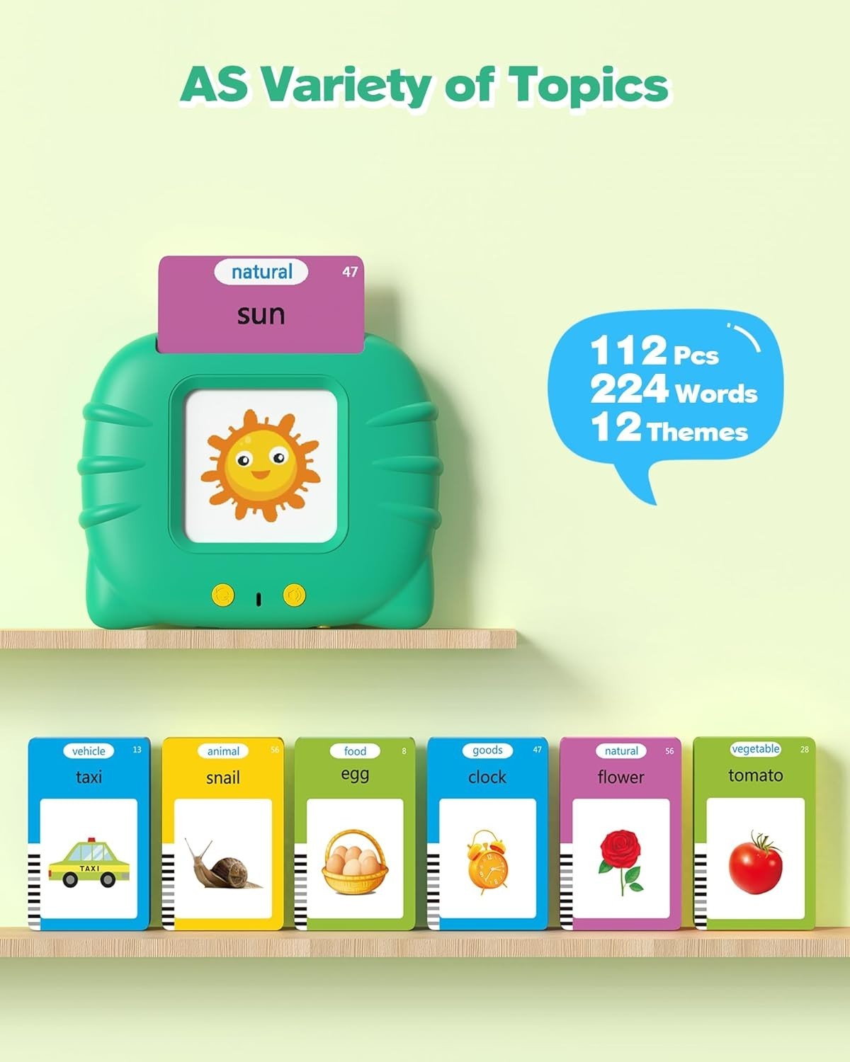 Interactive Toddler Flash Cards – 224 Words for Language & Cognitive Development