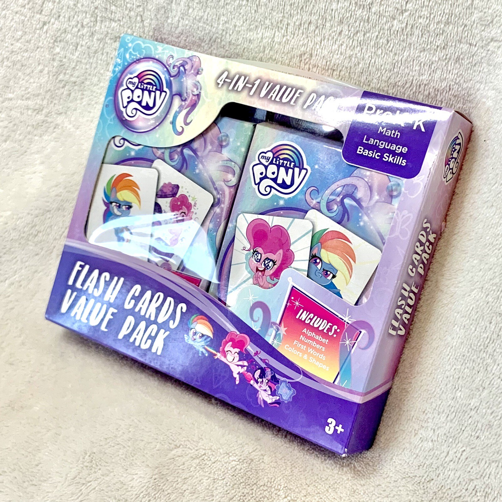 NEW My Little Pony 4-in-1 Educational Flash Cards Set, PreK-K Learning Materials