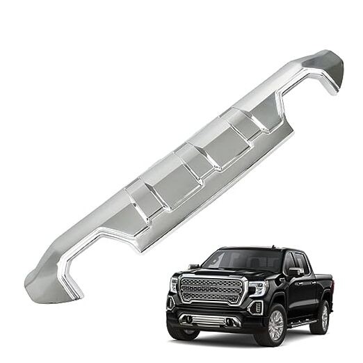 Front Bumper Lower Valance Chrome Plastic Replacement for 2016-2019 Sierra