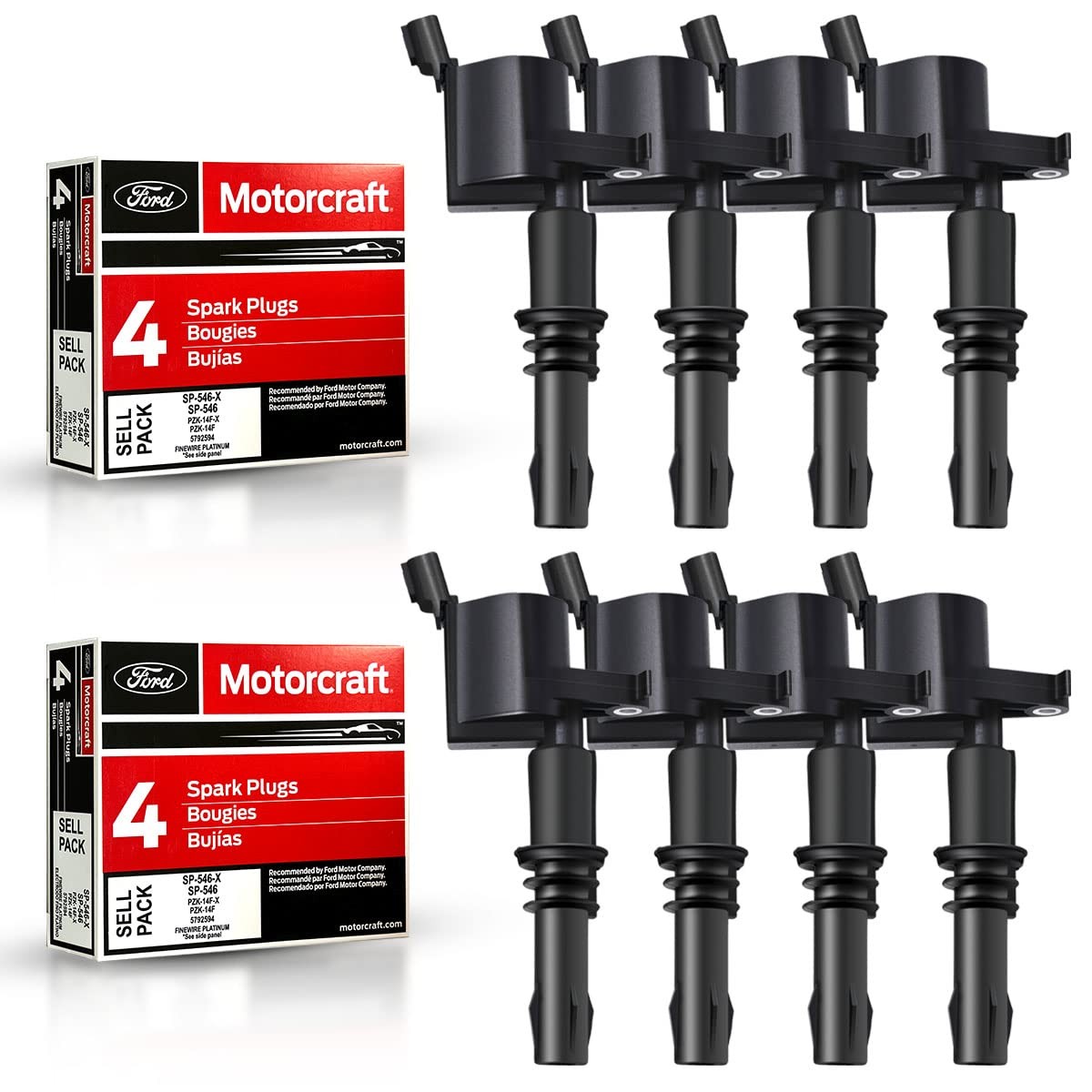 Ignition Coil Pack Set of 8 for Ford Expedition F150 F250 F350 5.4 V8 DG511