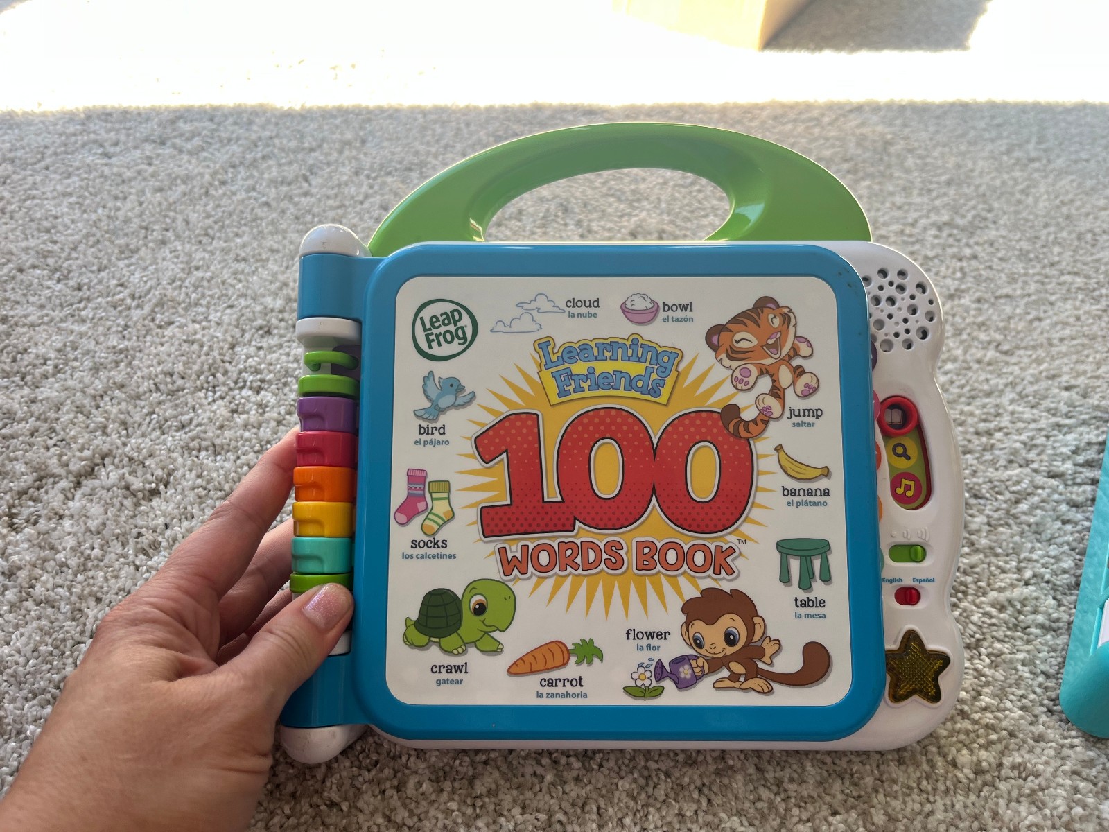 Leapfrog Learning Friends 100 Words Bilingual Electronic Book Used