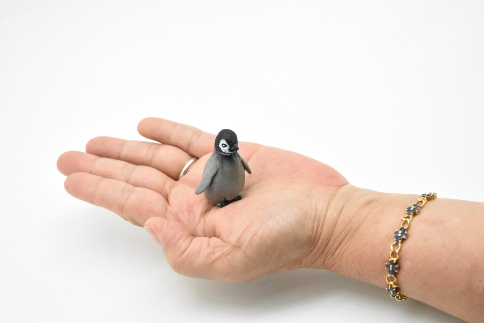 Penguin, Baby Chick, Very Nice Plastic Model, Hand Painted Toy 1 3/4″ F3413
