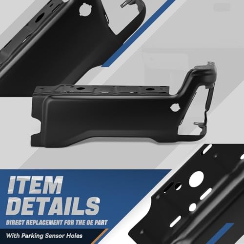 23-26 Ford F250 F350 F450 Rear Bumper End Cap Black Right w/Sensor Hole