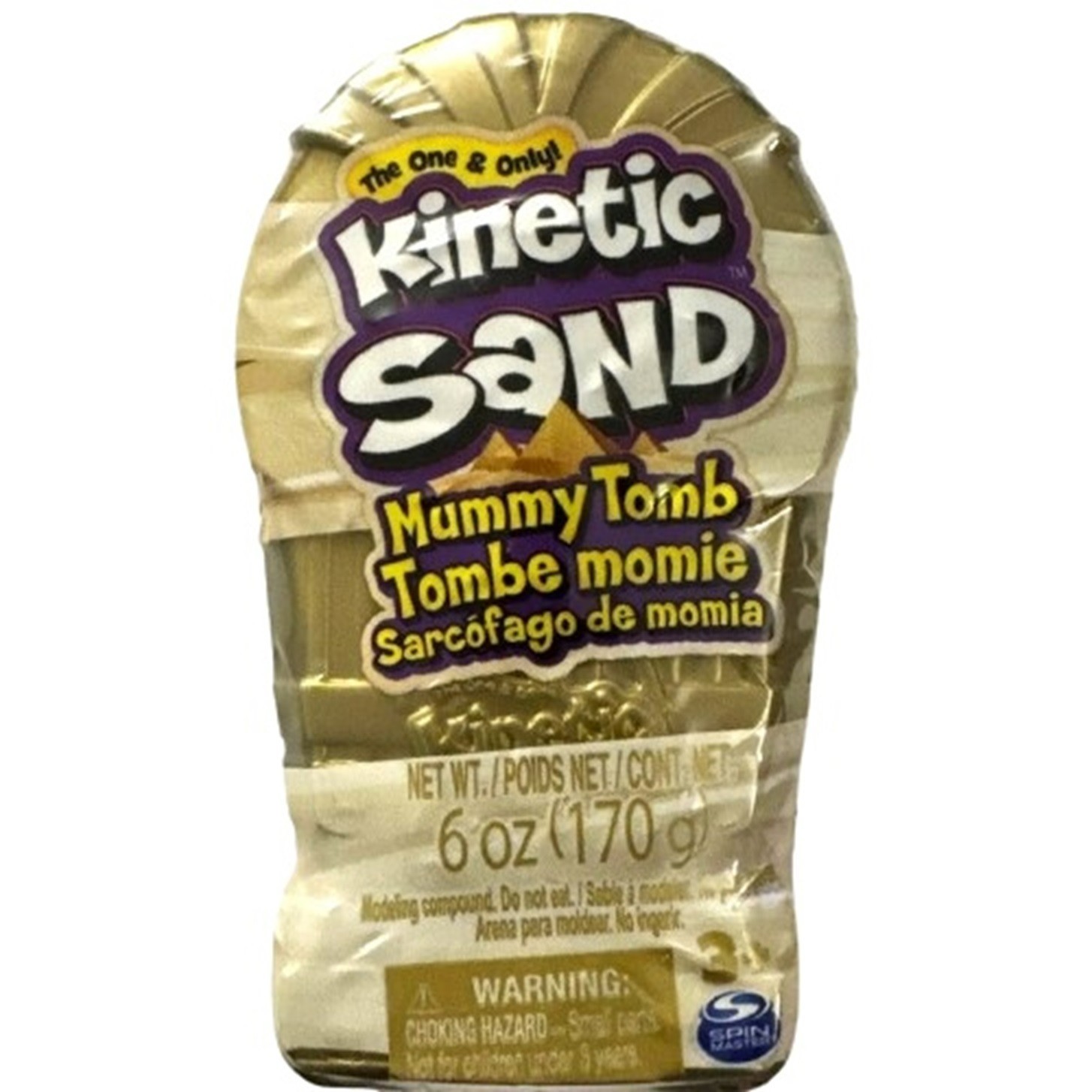 KINETIC SAND Mummy Tomb w/6-oz. SAND Mystery Crate ~ New in Sealed Crate