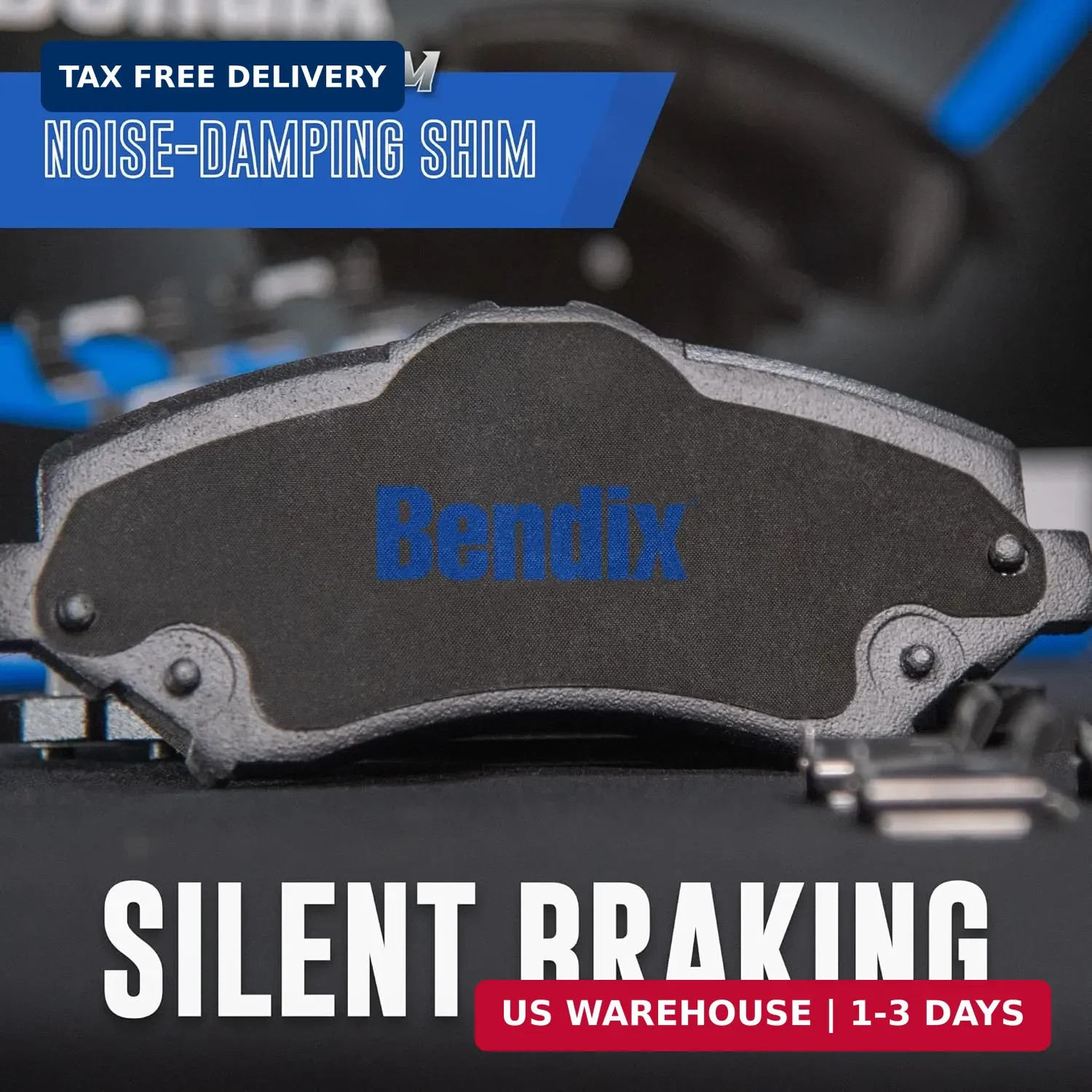 Bendix Premium SBC1363 Ceramic Front Brake Pads for select Cadillac Escalade, ES