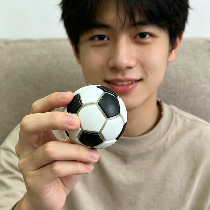 Pocket Size Football Shape Keychain Soccer Ball Fidgets Toy Backpack Pendants
