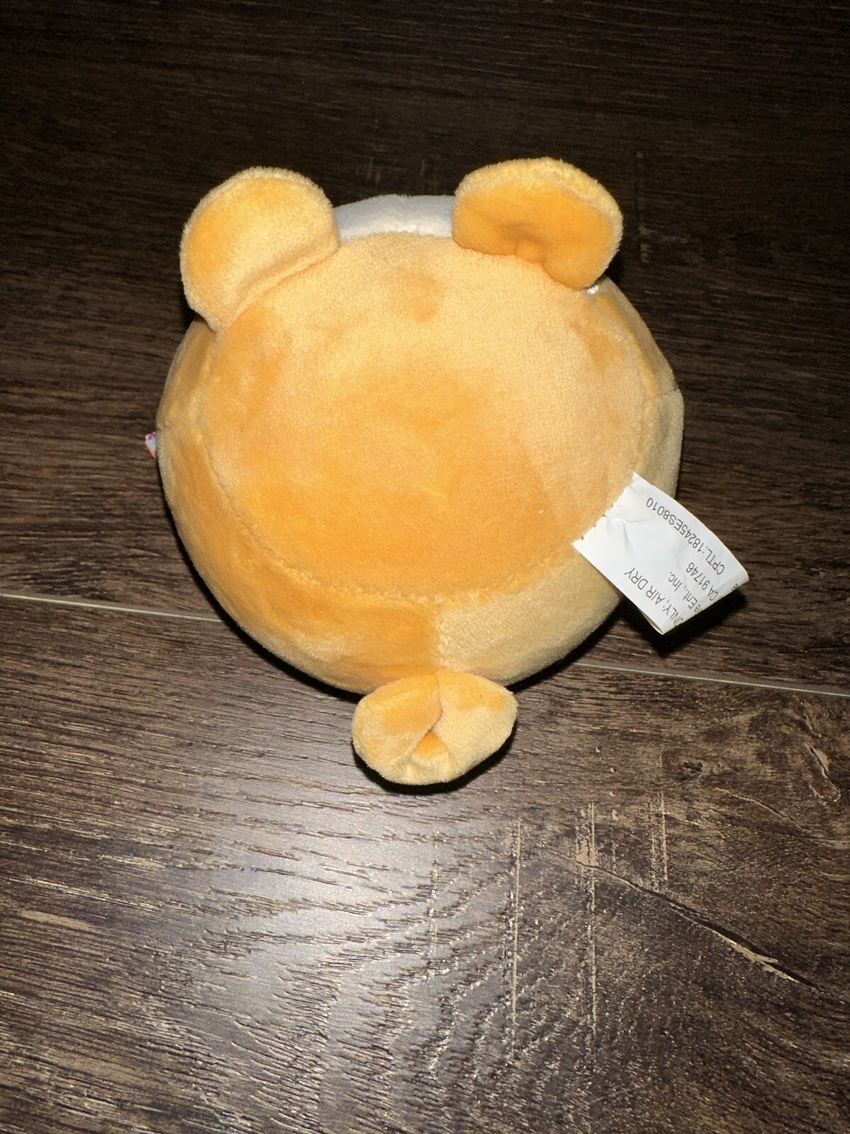 Fluffy Friends Squishy Plush Bear Brown Collectible Stress Ball Toy Keychain New