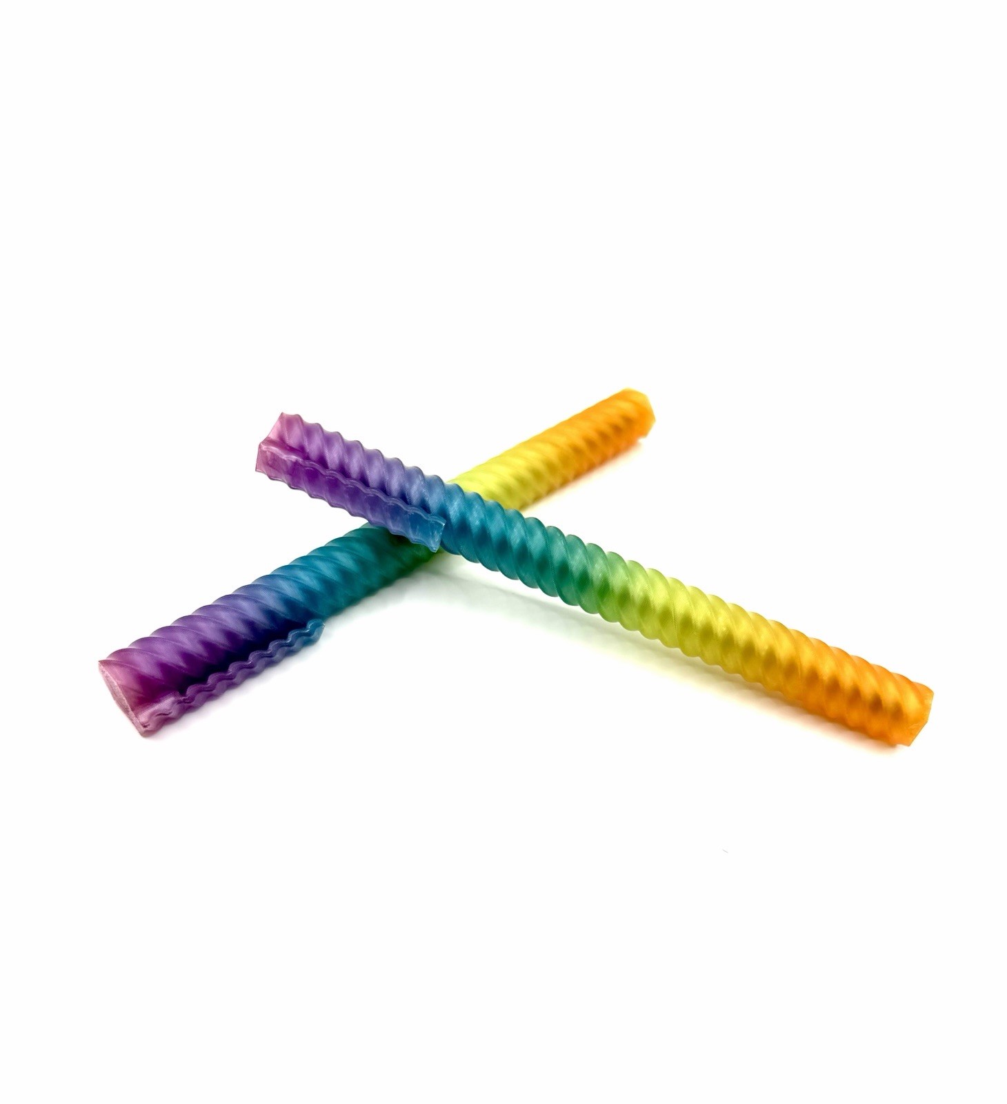 3D Printed Spiral Fidget Pen Rainbow Sensory ADHD Desk Toy Stress Relief