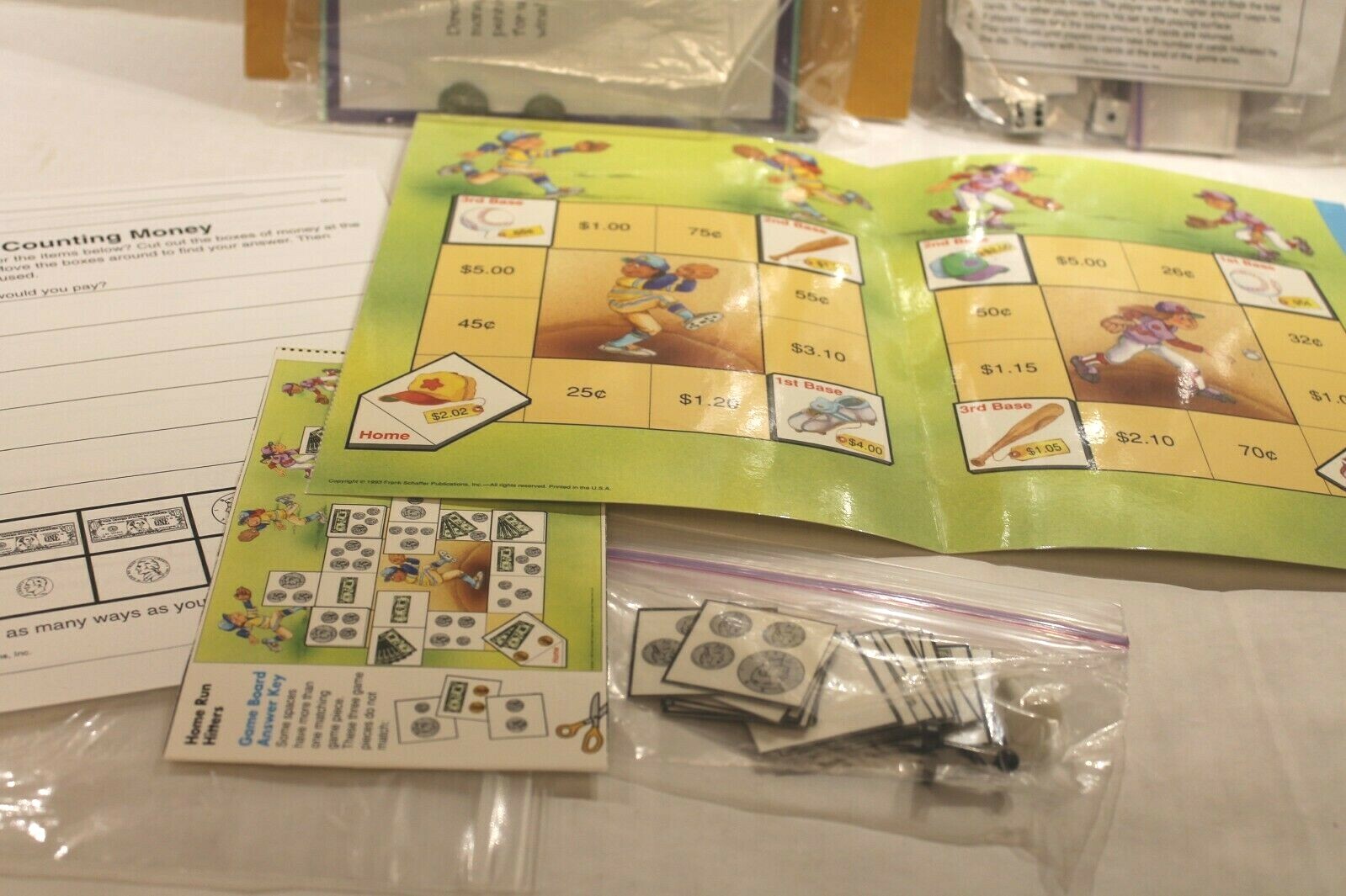 Home Run Hitters Math Money Game Grades 1-3 & 3 More Activities Games Centers