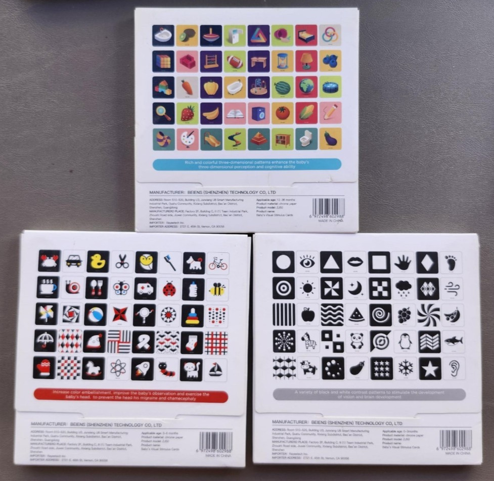 Beiens Visual Stimulus Cards for Baby Infant Toddler