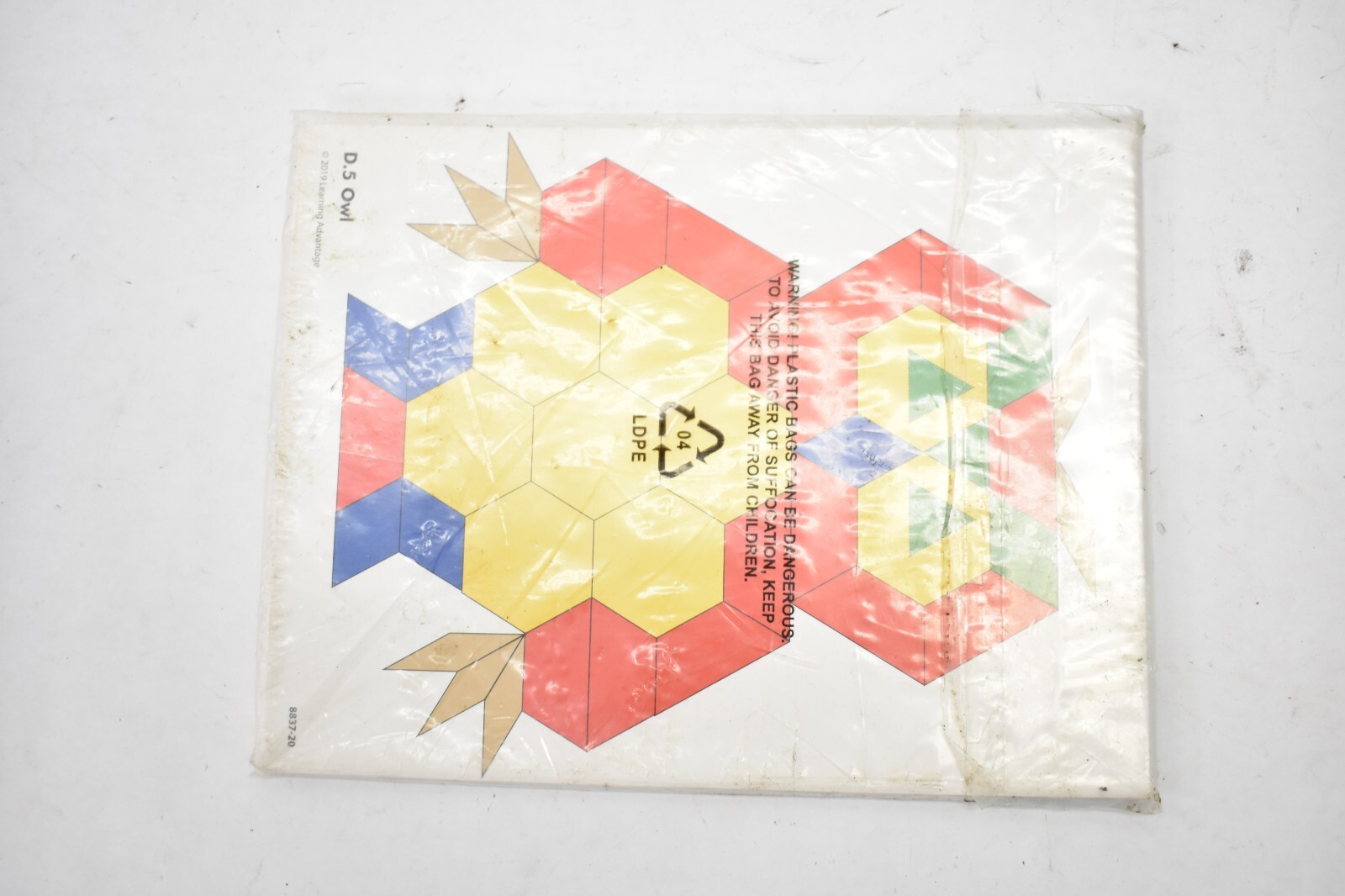 Learning Advantage Pattern Block Activity Cards 20 Cards Pack Ages 3-8