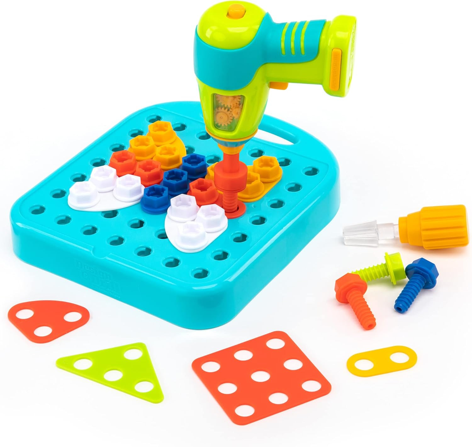 Design & Drill Shapes Workshop – Construction Toys & Toddler Tools, Kids Tool Se