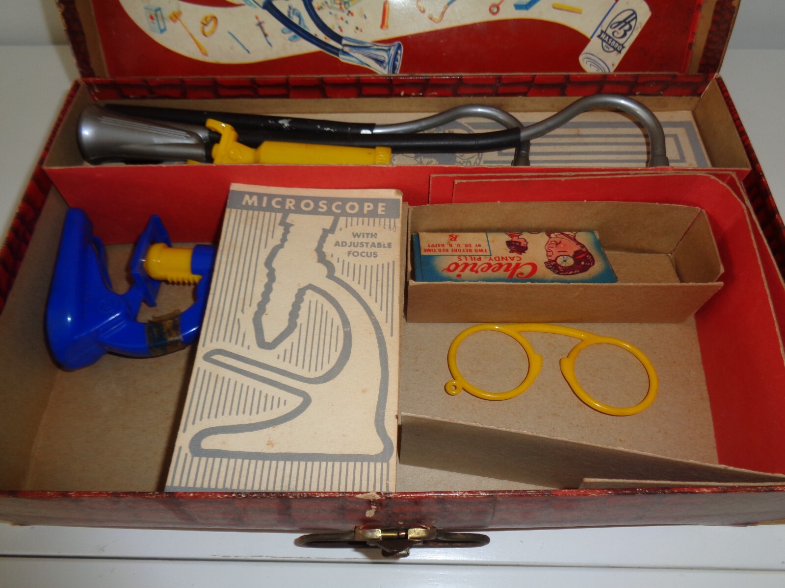 Junior Doctor Kit Box #1330 Hasbro Complete Brown