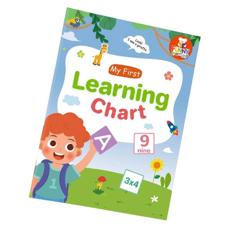 Preschooler English Words Building Learning Chart For Kid Students 28.7x21cm