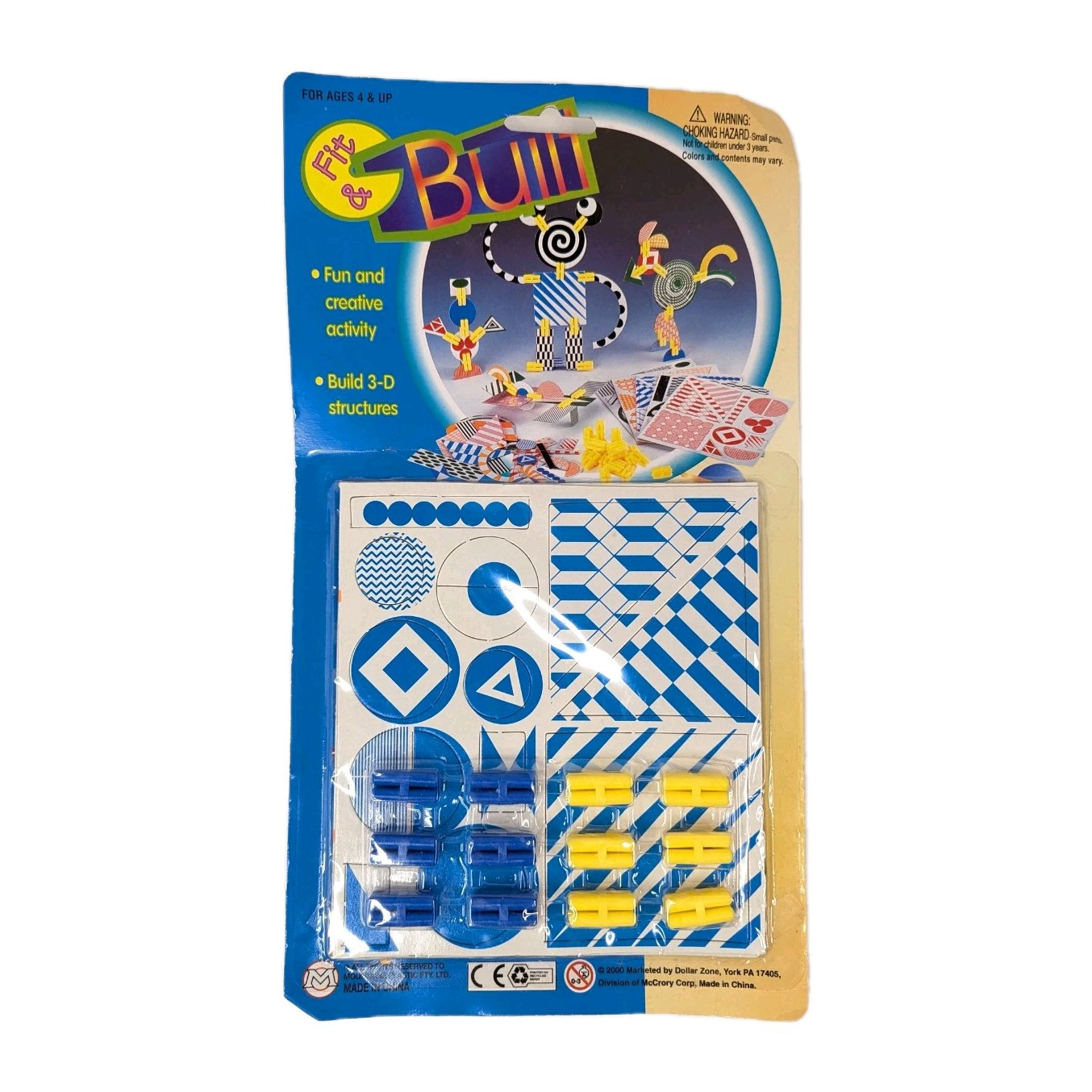 Fit & Built Fun & Creative Activity 3D Build Structures Educational Toy 2000 New