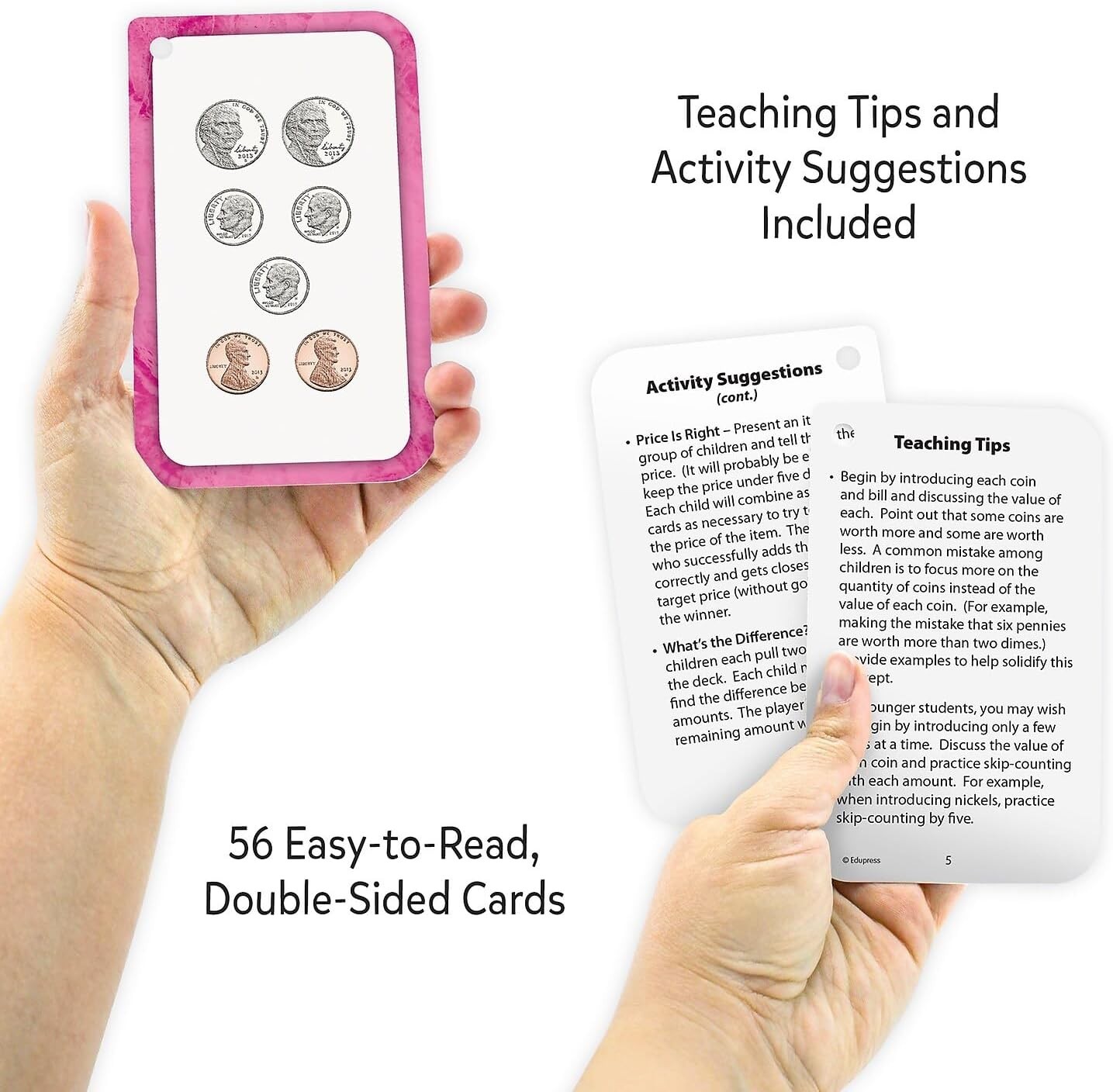 Money Flash Cards EP62047 – Full-Color Set for Enhancing Math Skills in Adults