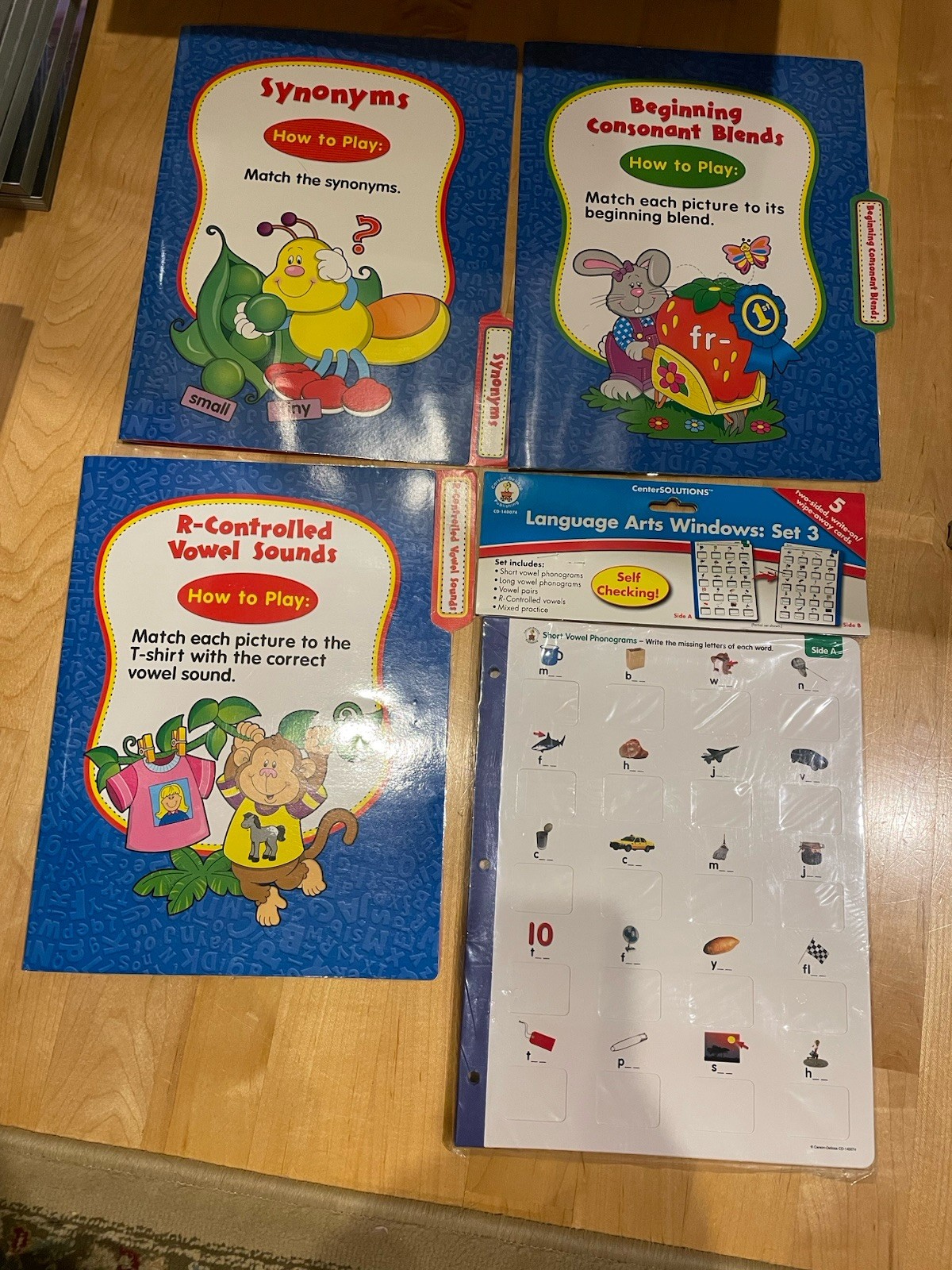 File Folder Game 1st Grade language arts Phonics Reading