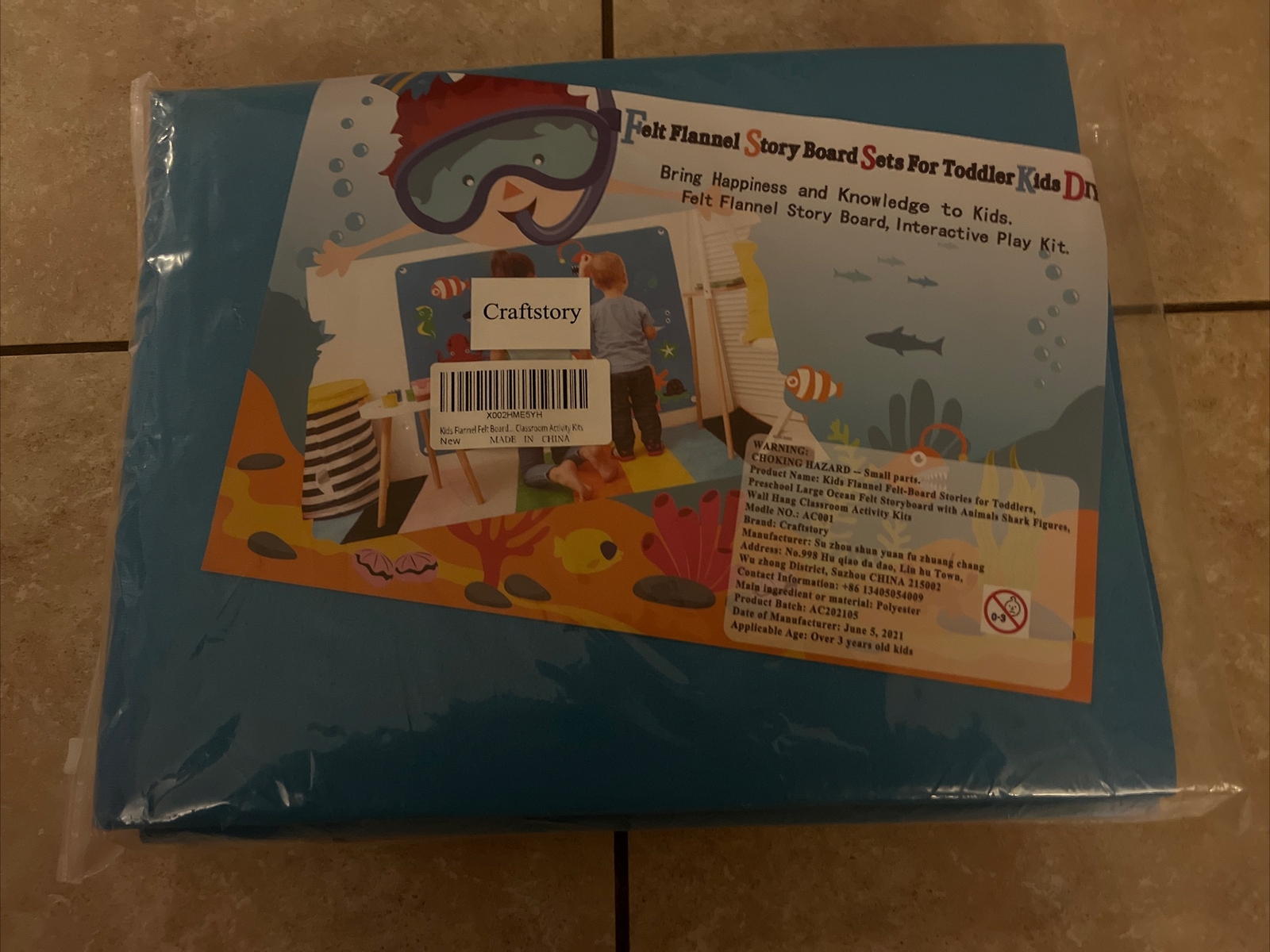 Craftstory Kids Ocean Flannel Felt-Story-Board Set