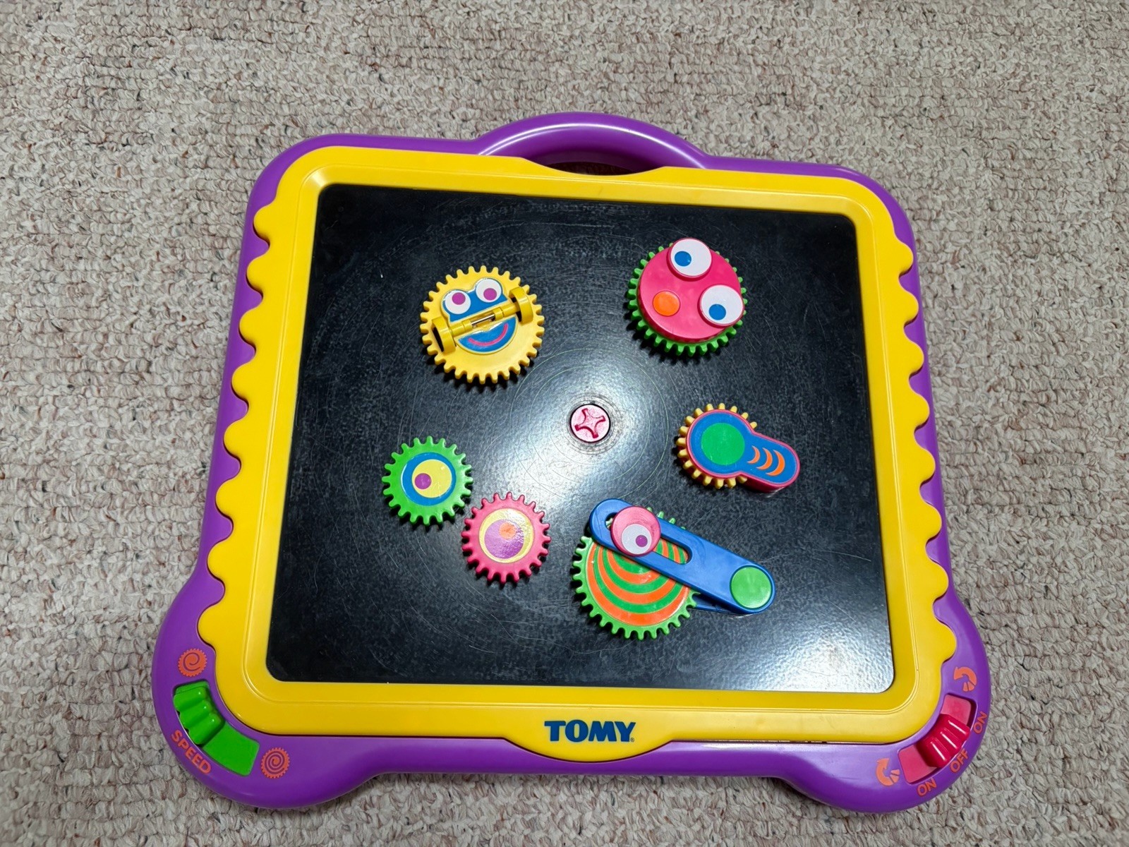 Vintage 1997 Tomy Magnetic Toy Stem Sensory With 6 Gears – Works