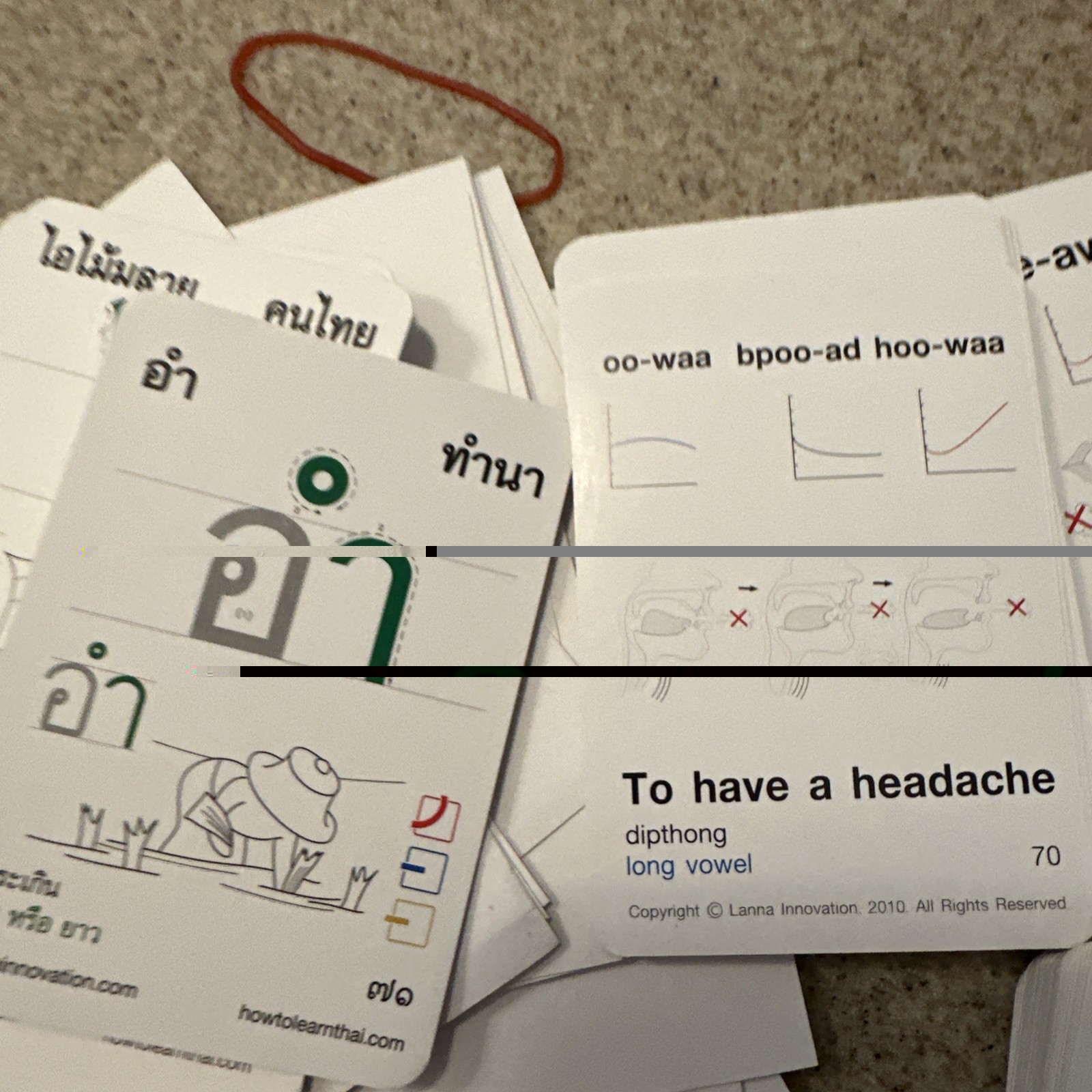 Learn Thai Flash Cards Learn Thai Language Learning Cards for Kids – Pre-owned